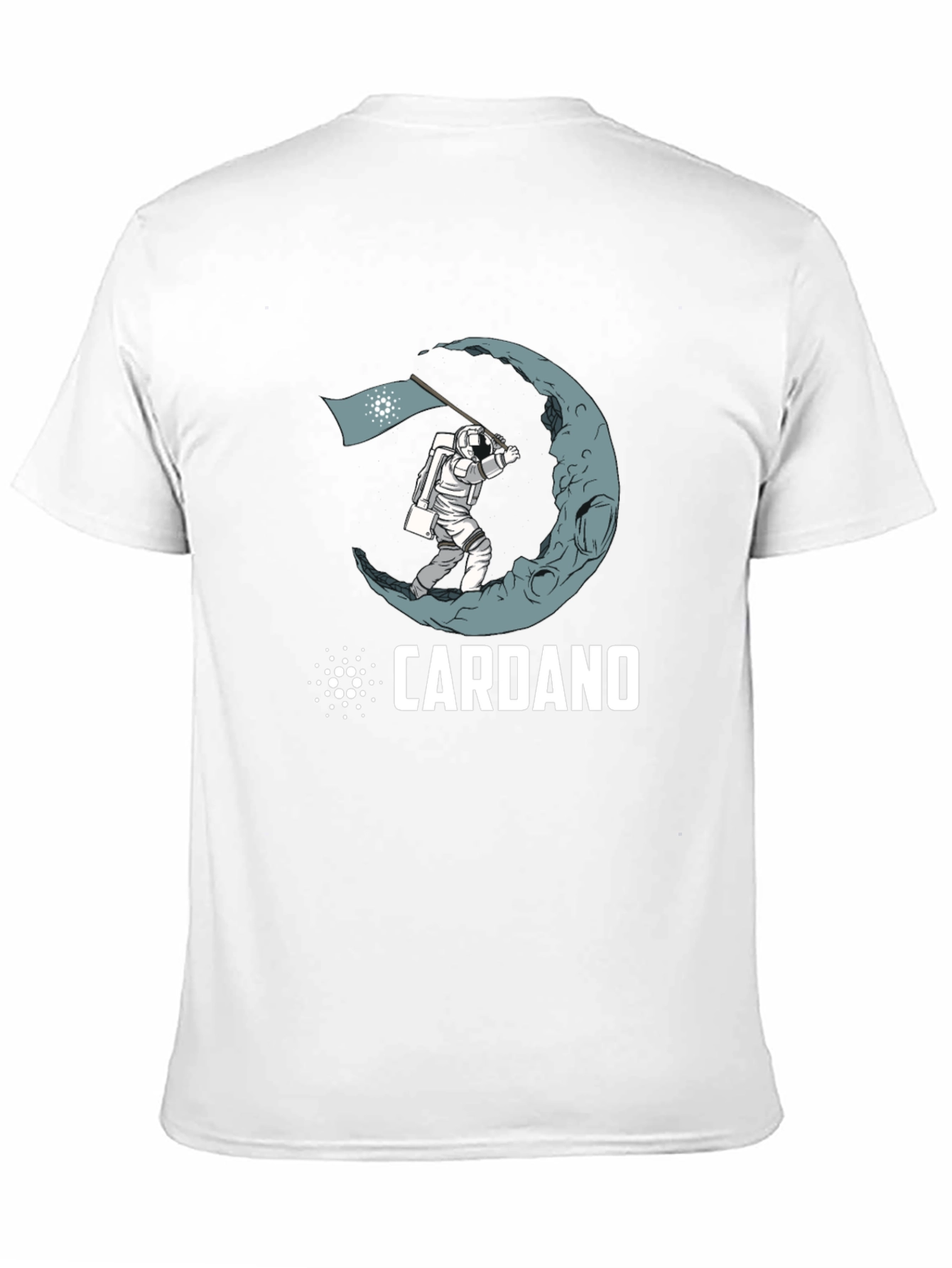 Cardano Moon Landing Black T-Shirt