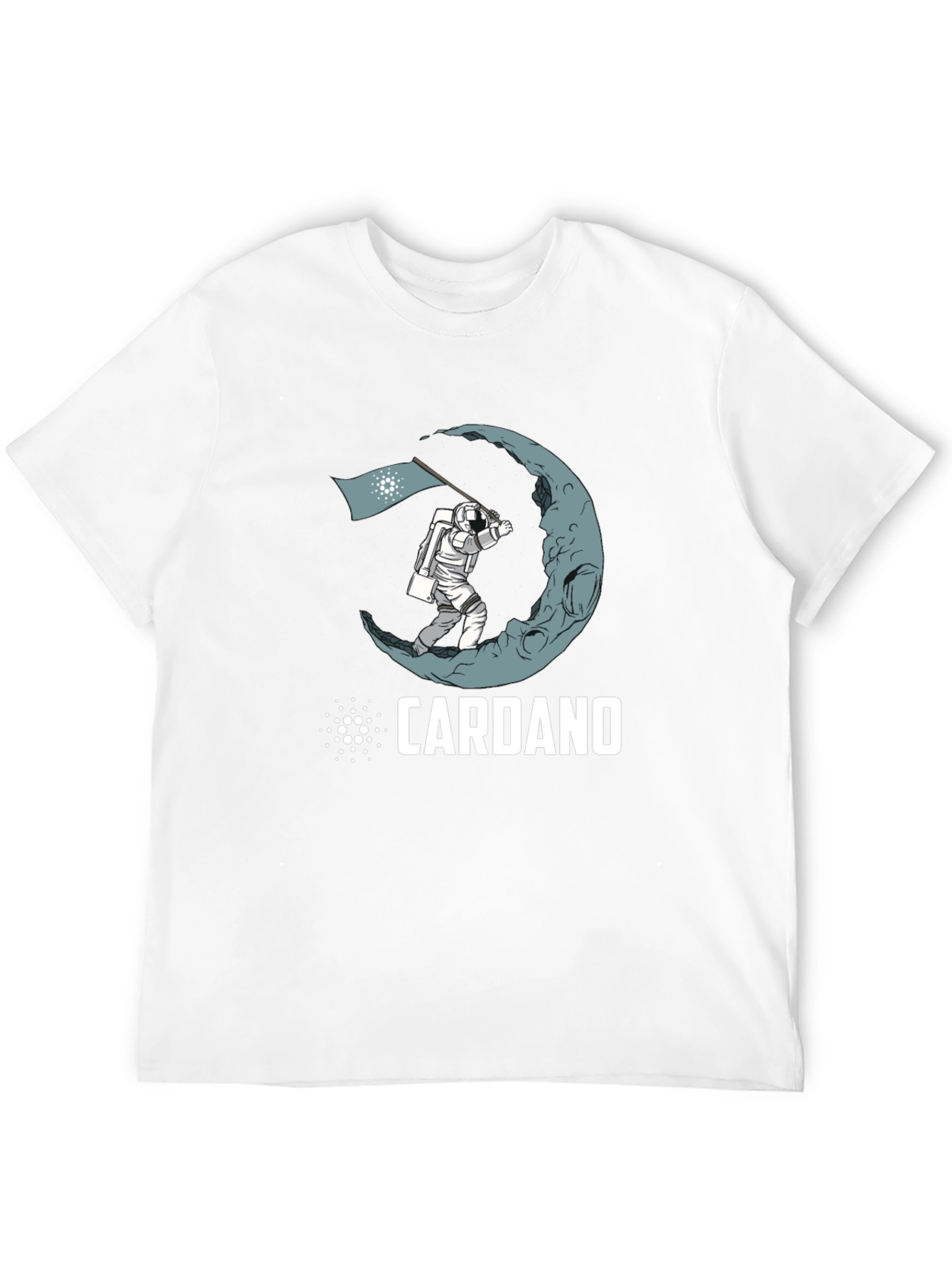 Cardano Moon Landing Black T-Shirt