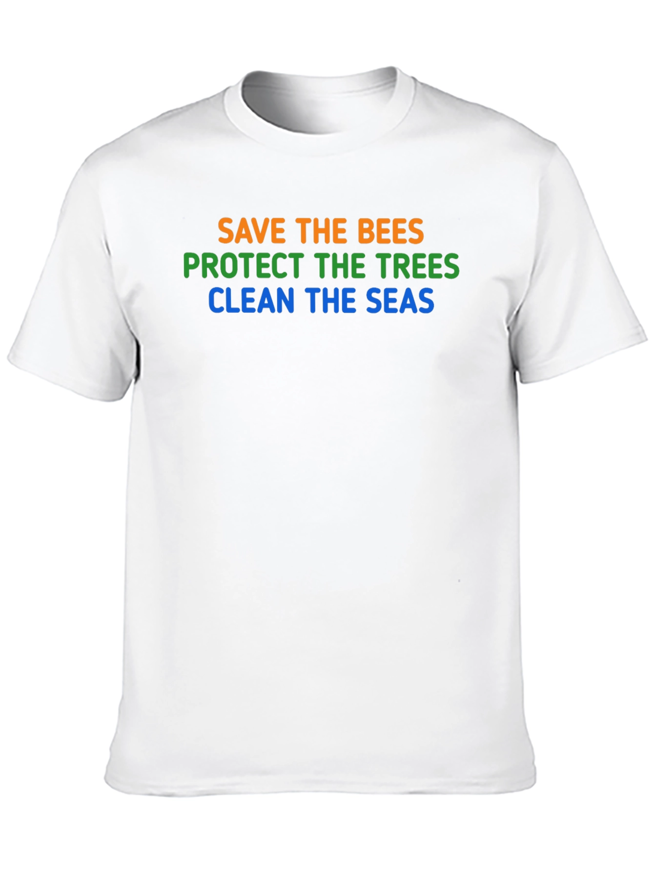 Eco-Friendly Tee: Save Bees Trees Seas