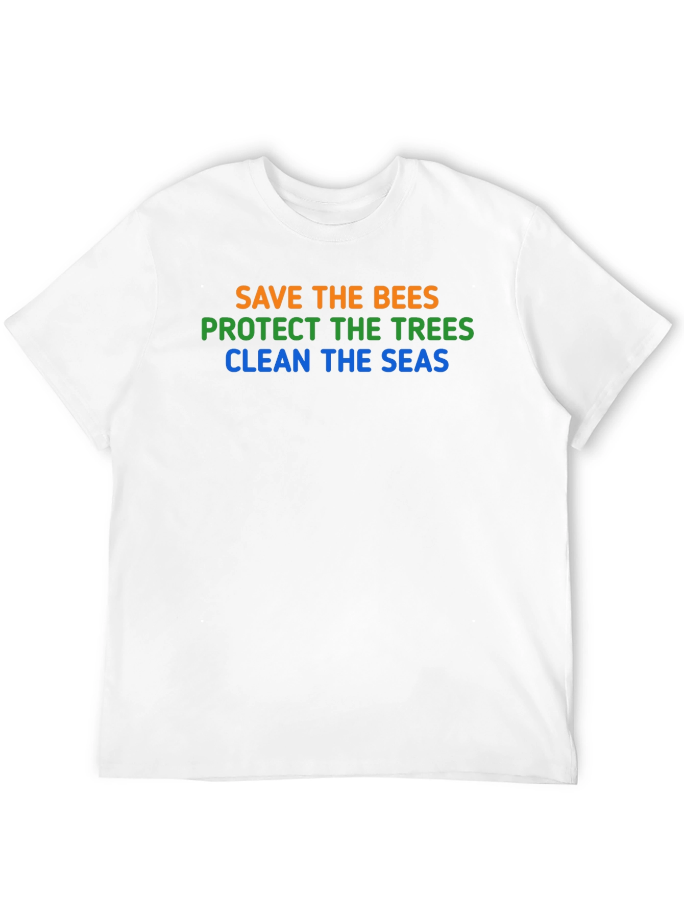 Eco-Friendly Tee: Save Bees Trees Seas