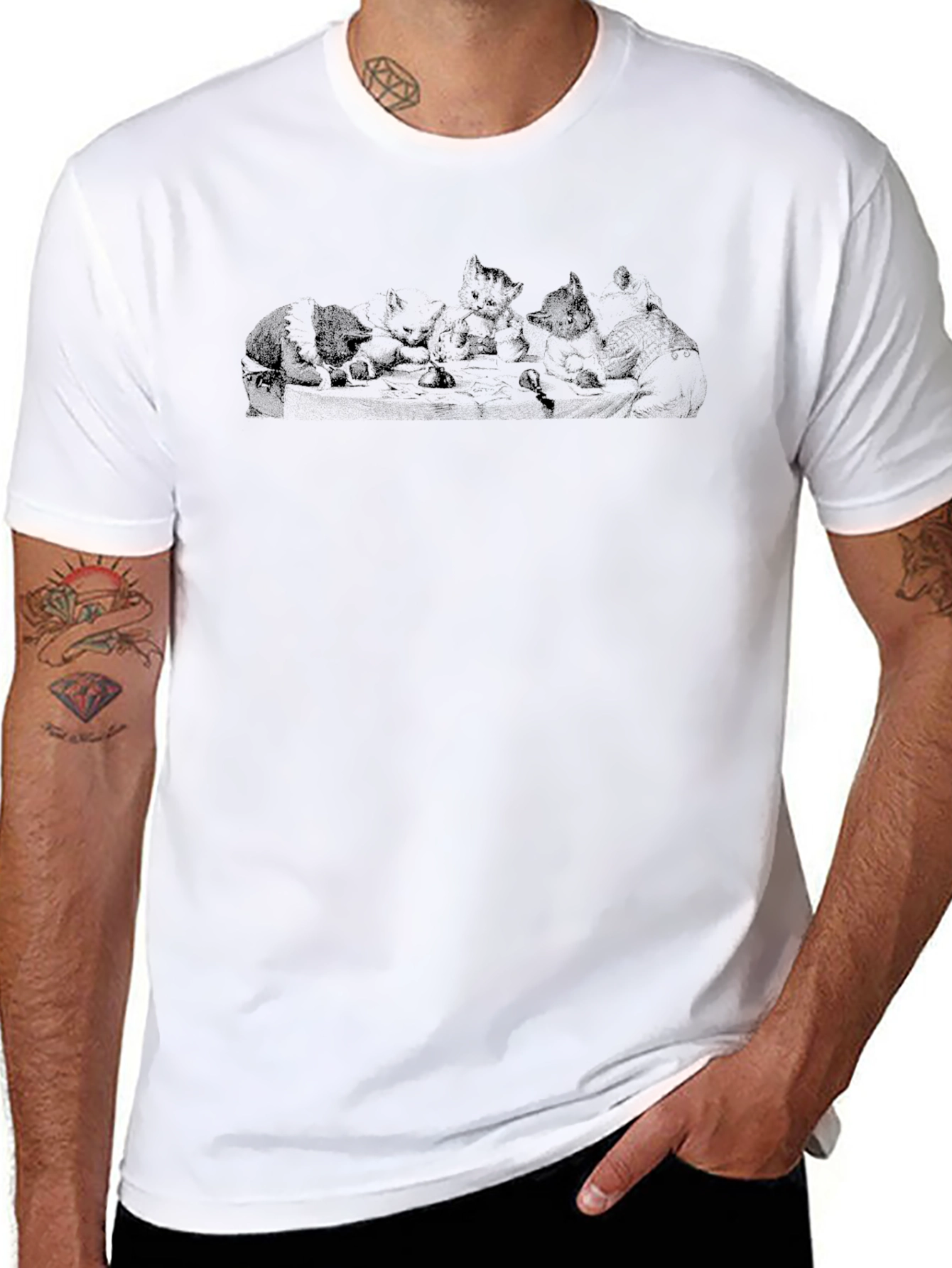 Cool Kitten Crewneck T-Shirt