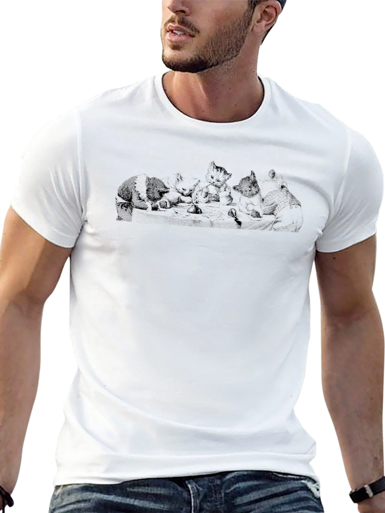 Cool Kitten Crewneck T-Shirt