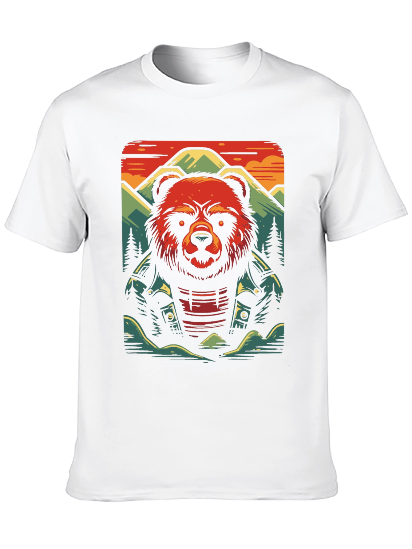 Cool Bear Graphic Tee - Biker Style