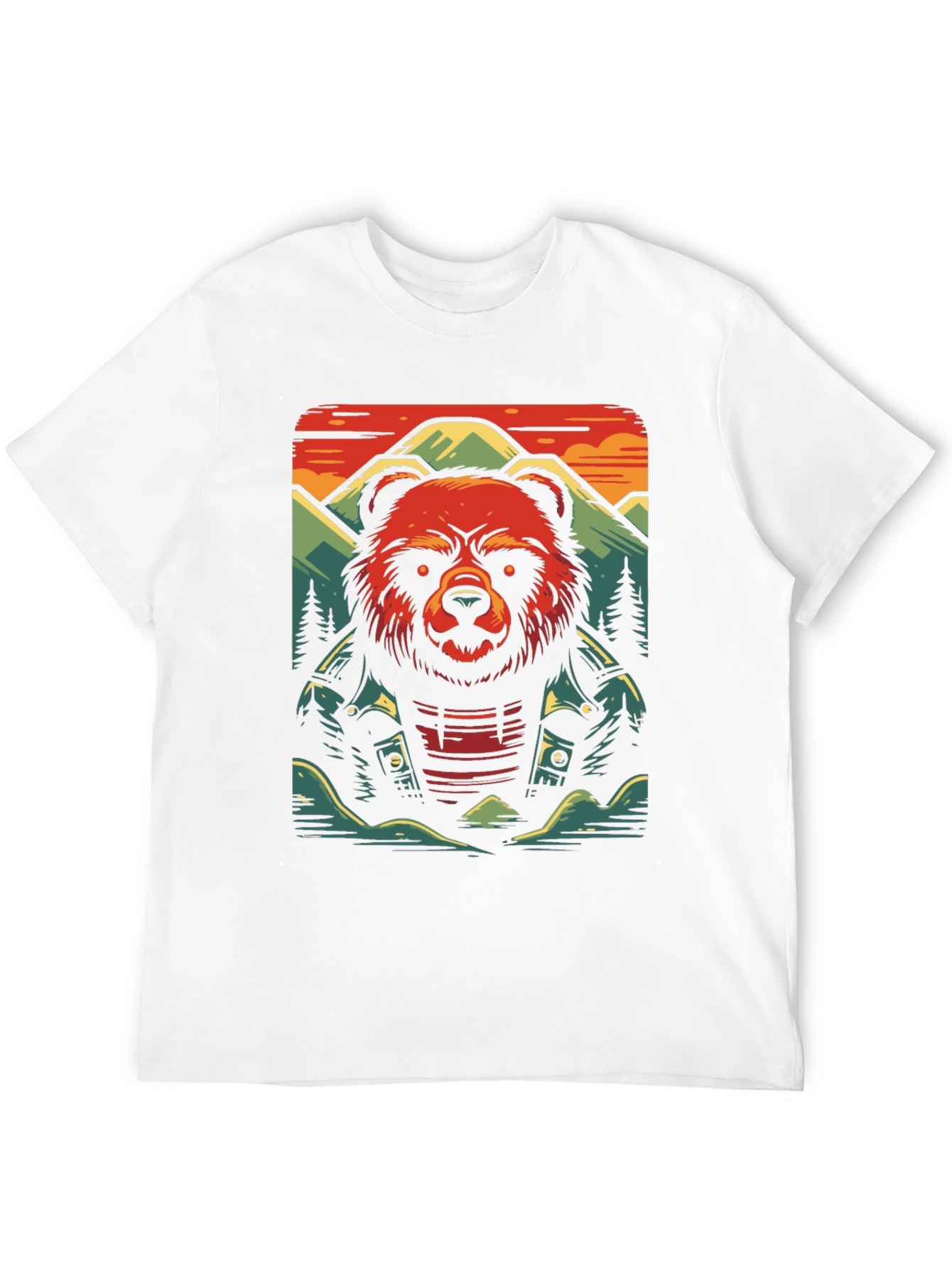Cool Bear Graphic Tee - Biker Style