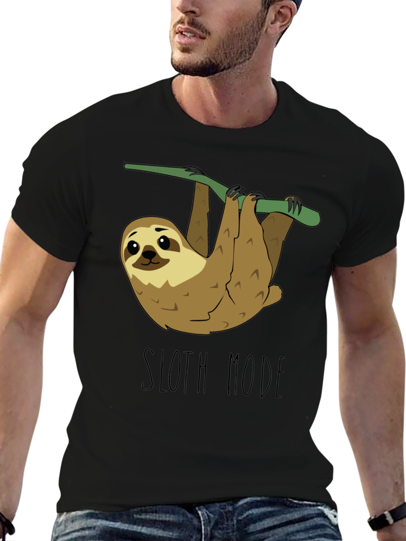 Sloth Mode Black T-Shirt