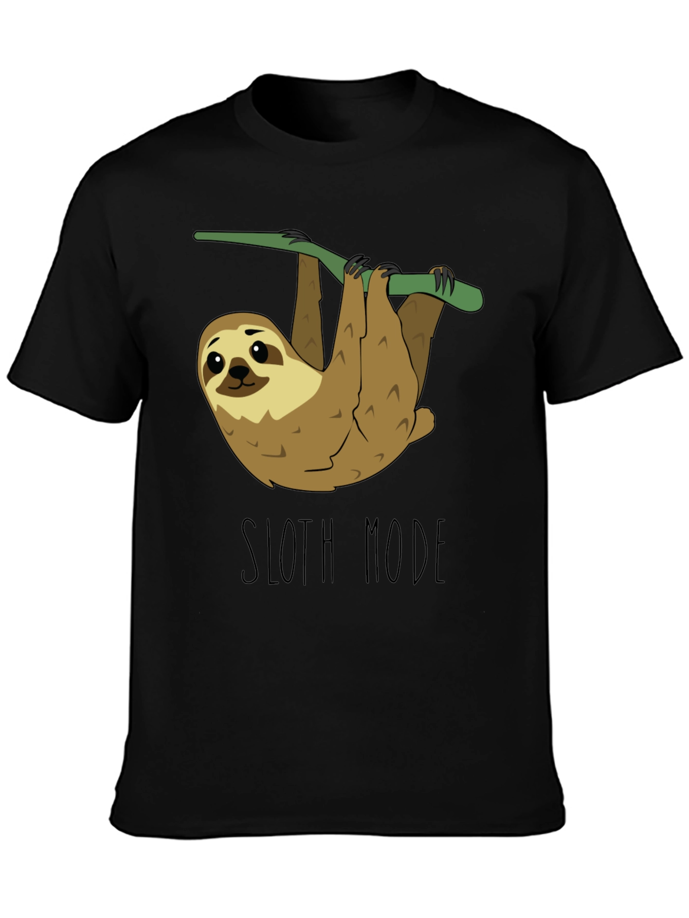 Sloth Mode Black T-Shirt