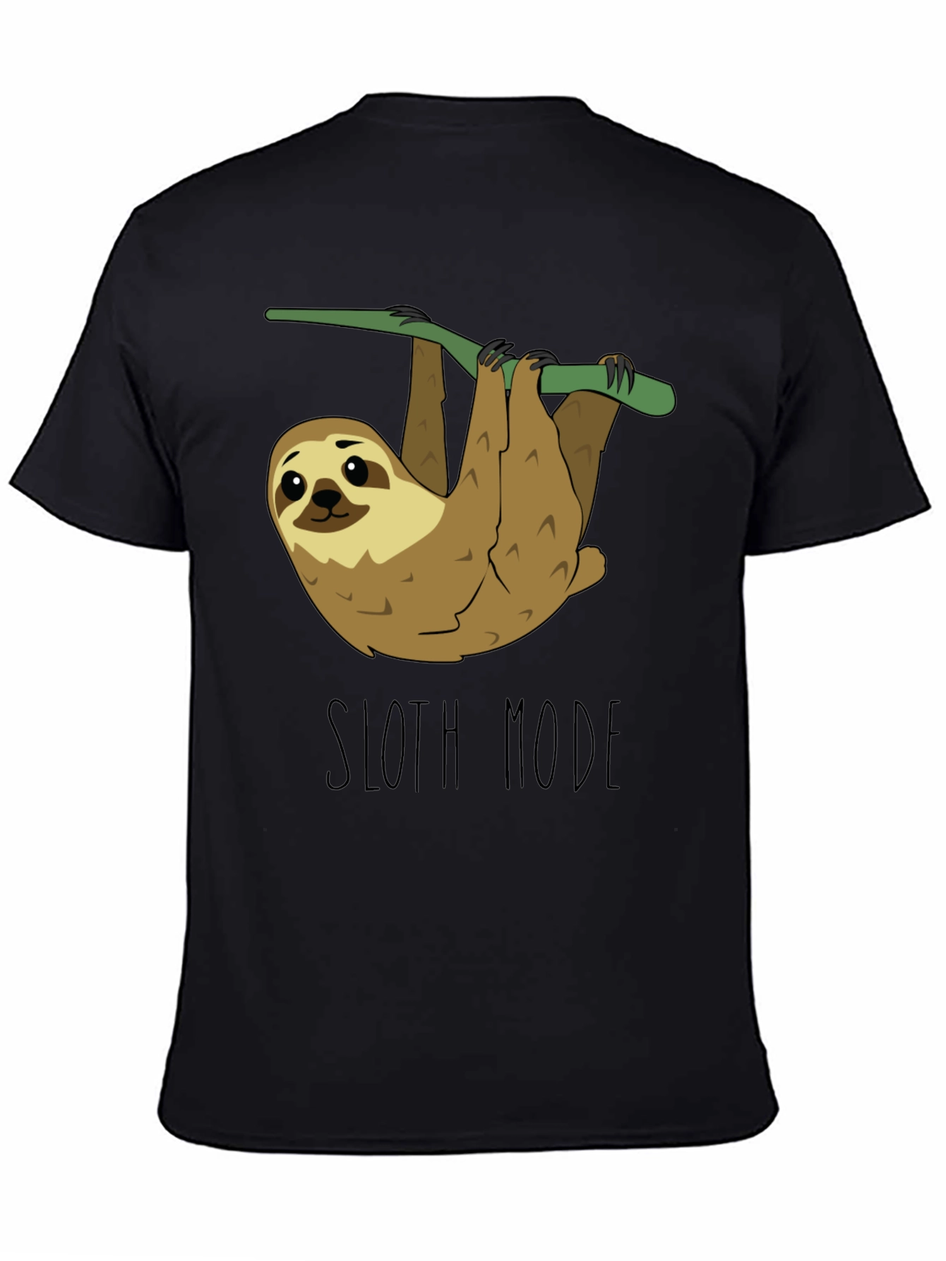 Sloth Mode Black T-Shirt