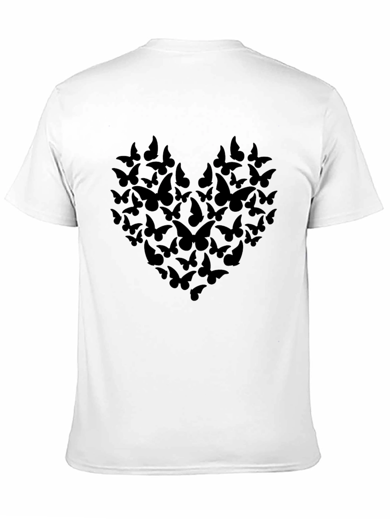 Butterfly Heart Graphic Tee - Black