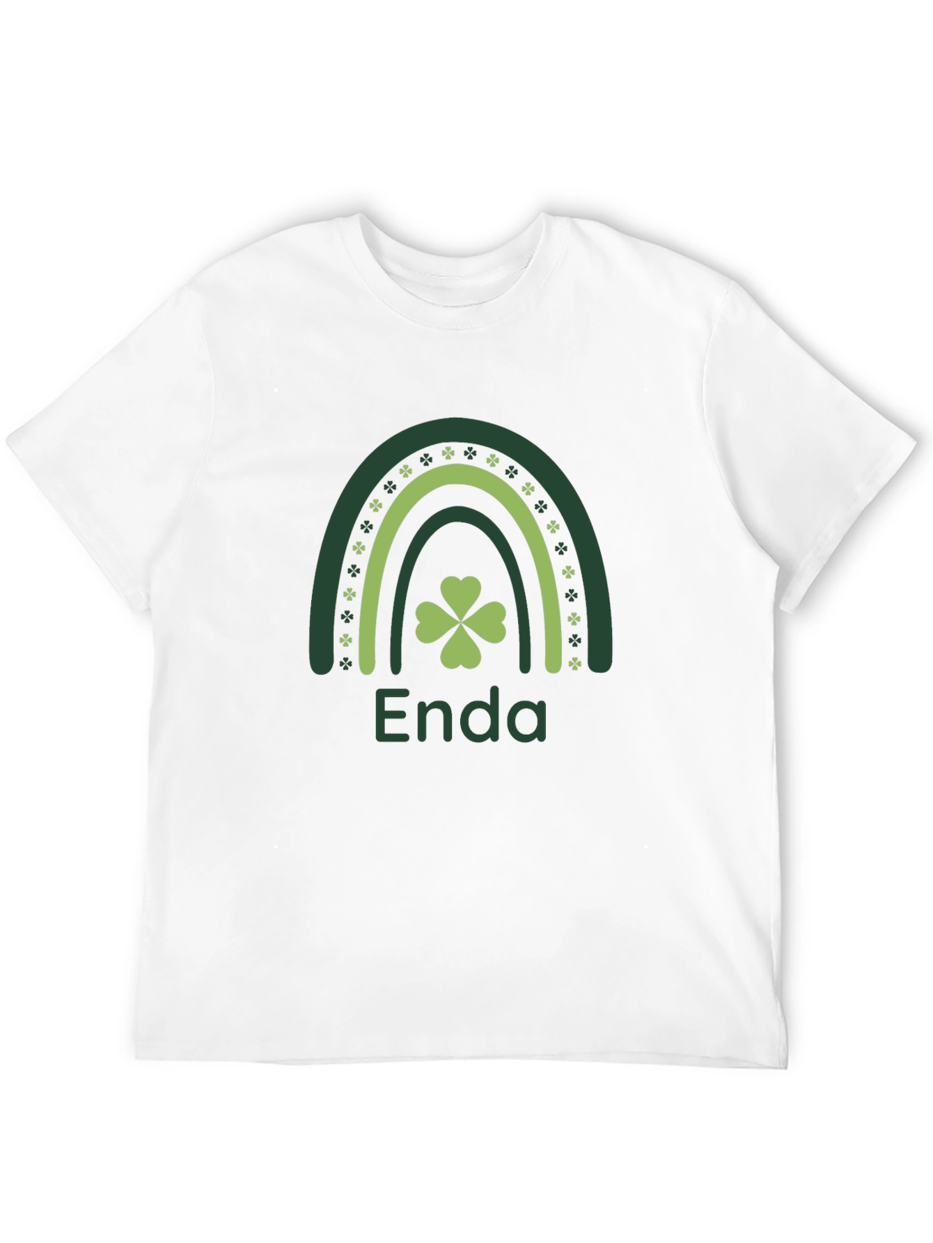 Enda St. Patricks Day Rainbow Shamrock T-Shirt