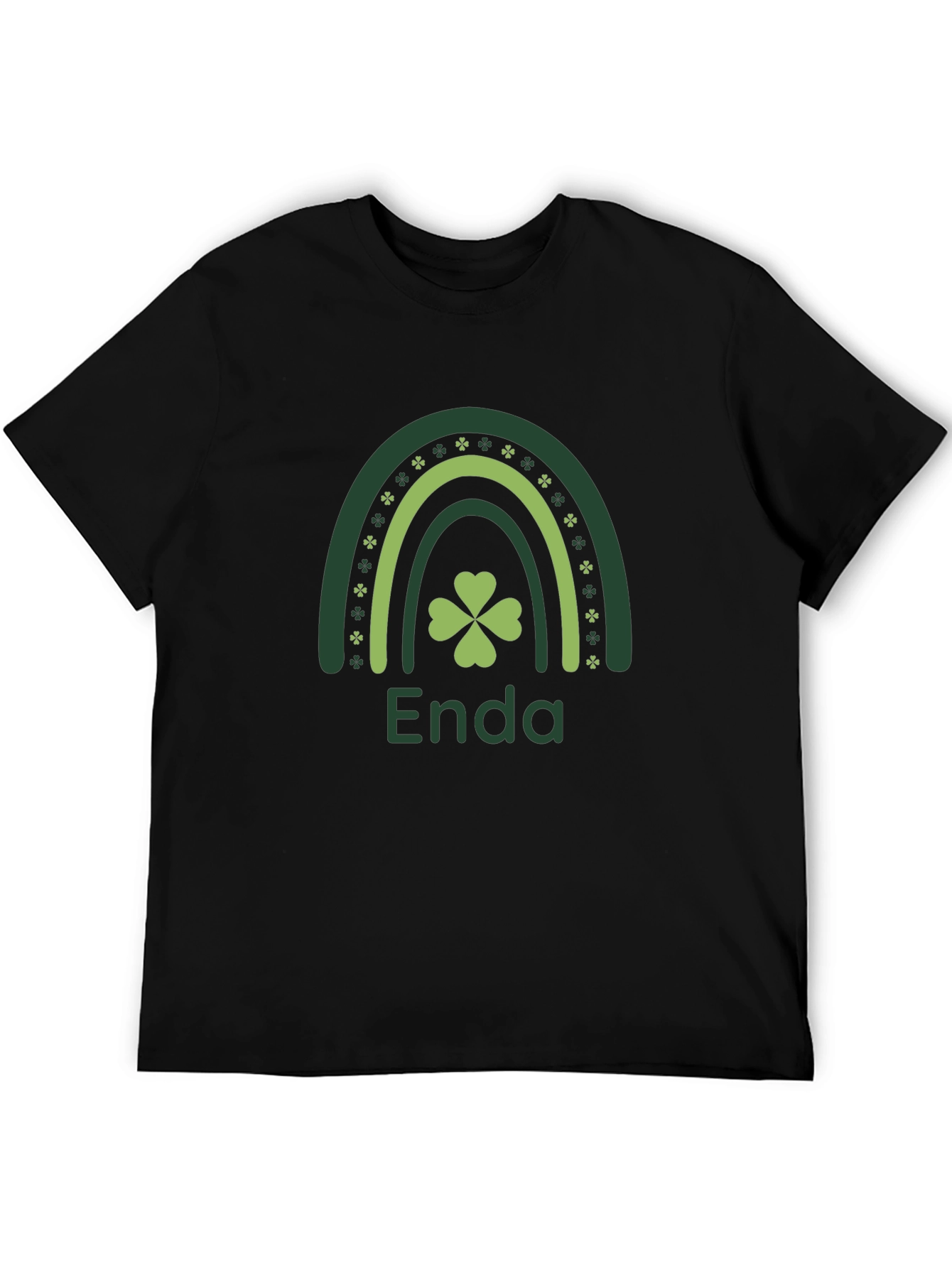 Enda St. Patricks Day Rainbow Shamrock T-Shirt
