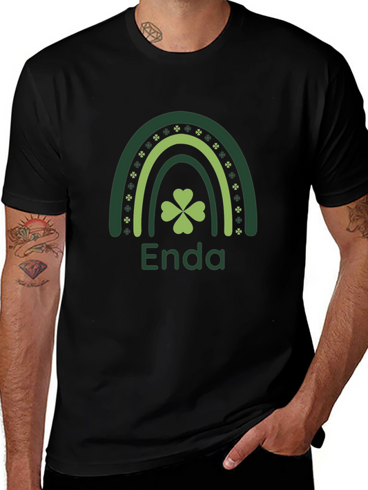Enda St. Patricks Day Rainbow Shamrock T-Shirt