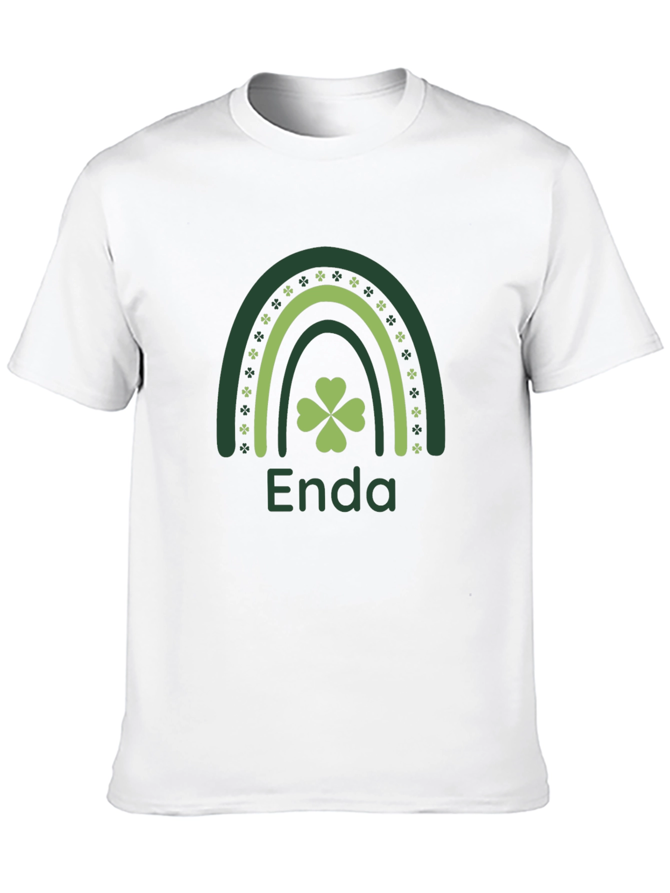 Enda St. Patricks Day Rainbow Shamrock T-Shirt