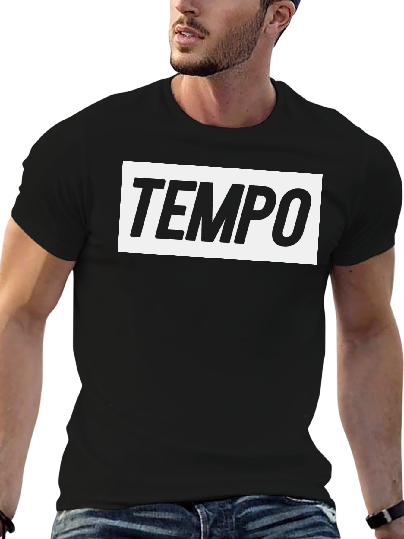 Tempo Black Graphic T-Shirt