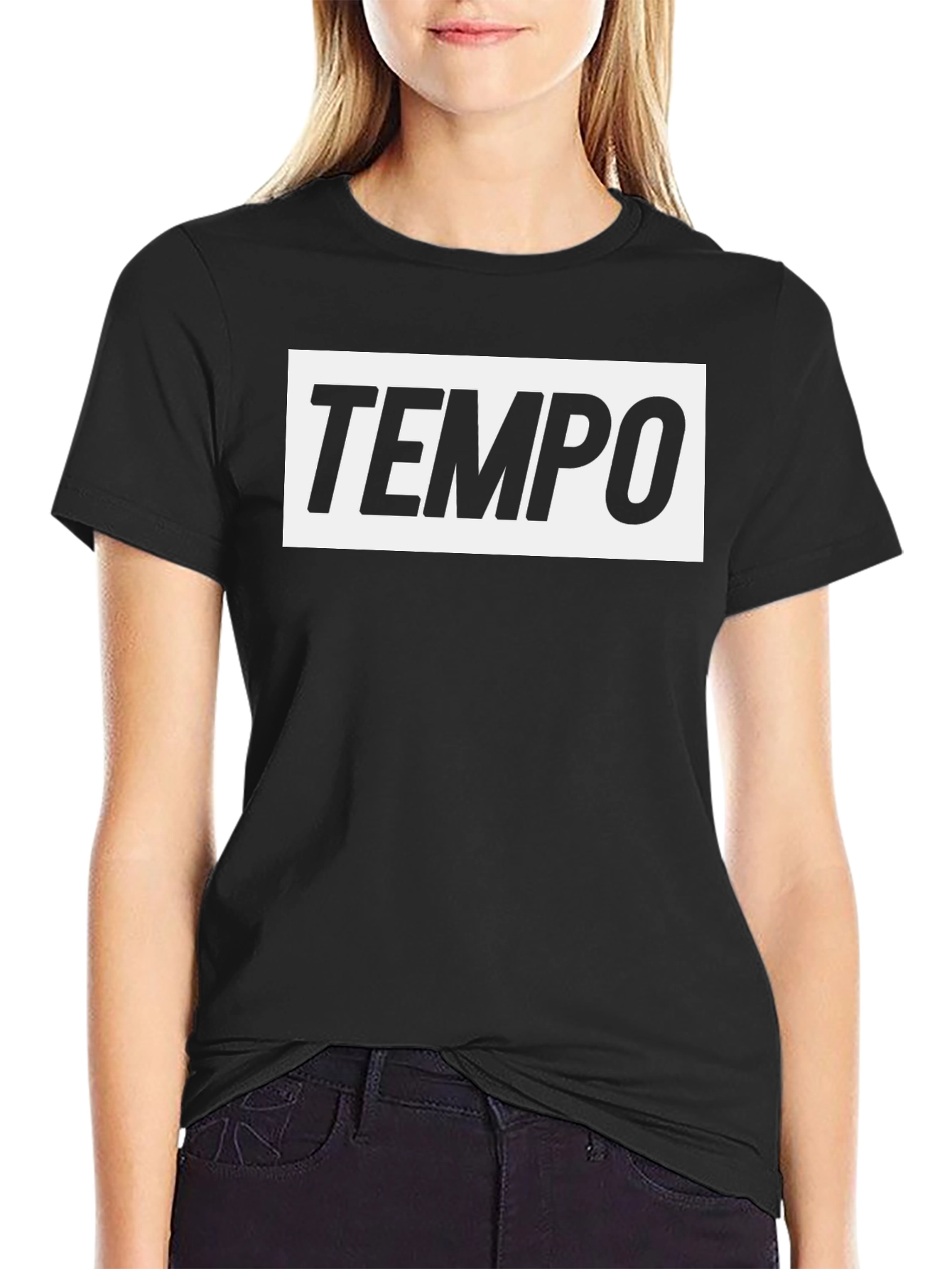 Tempo Black Graphic T-Shirt