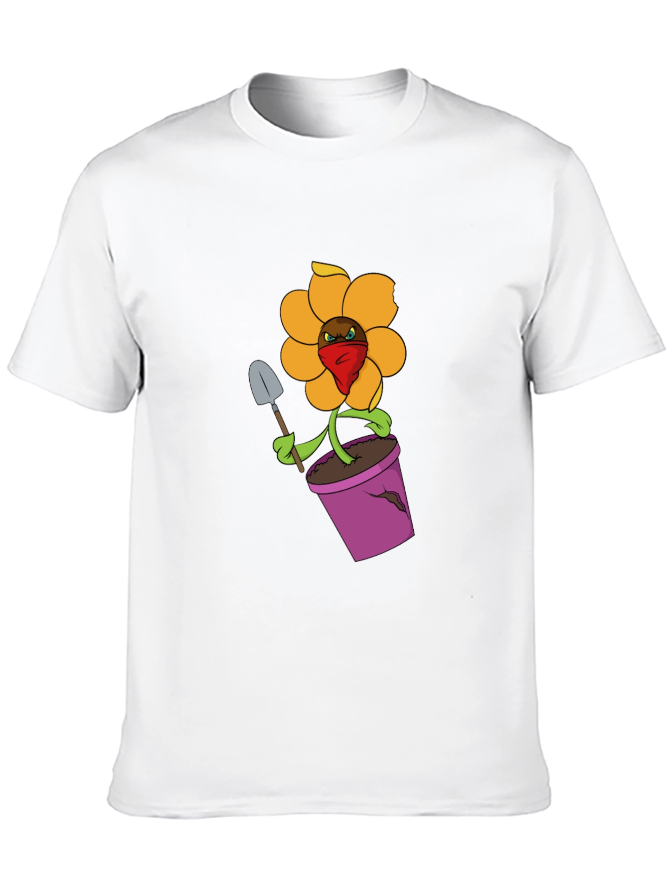 Rebellious Flower in Pot T-Shirt