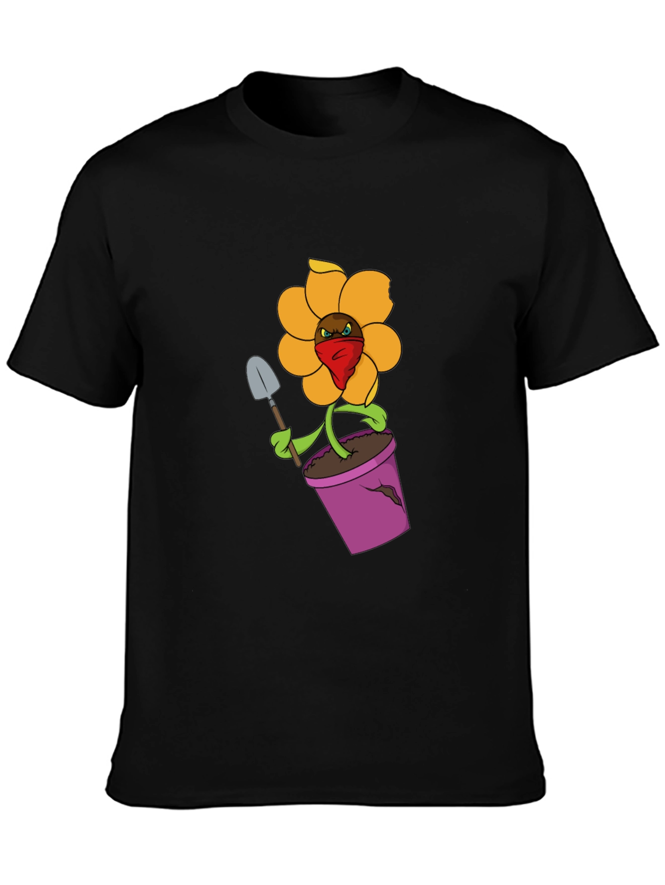 Rebellious Flower in Pot T-Shirt