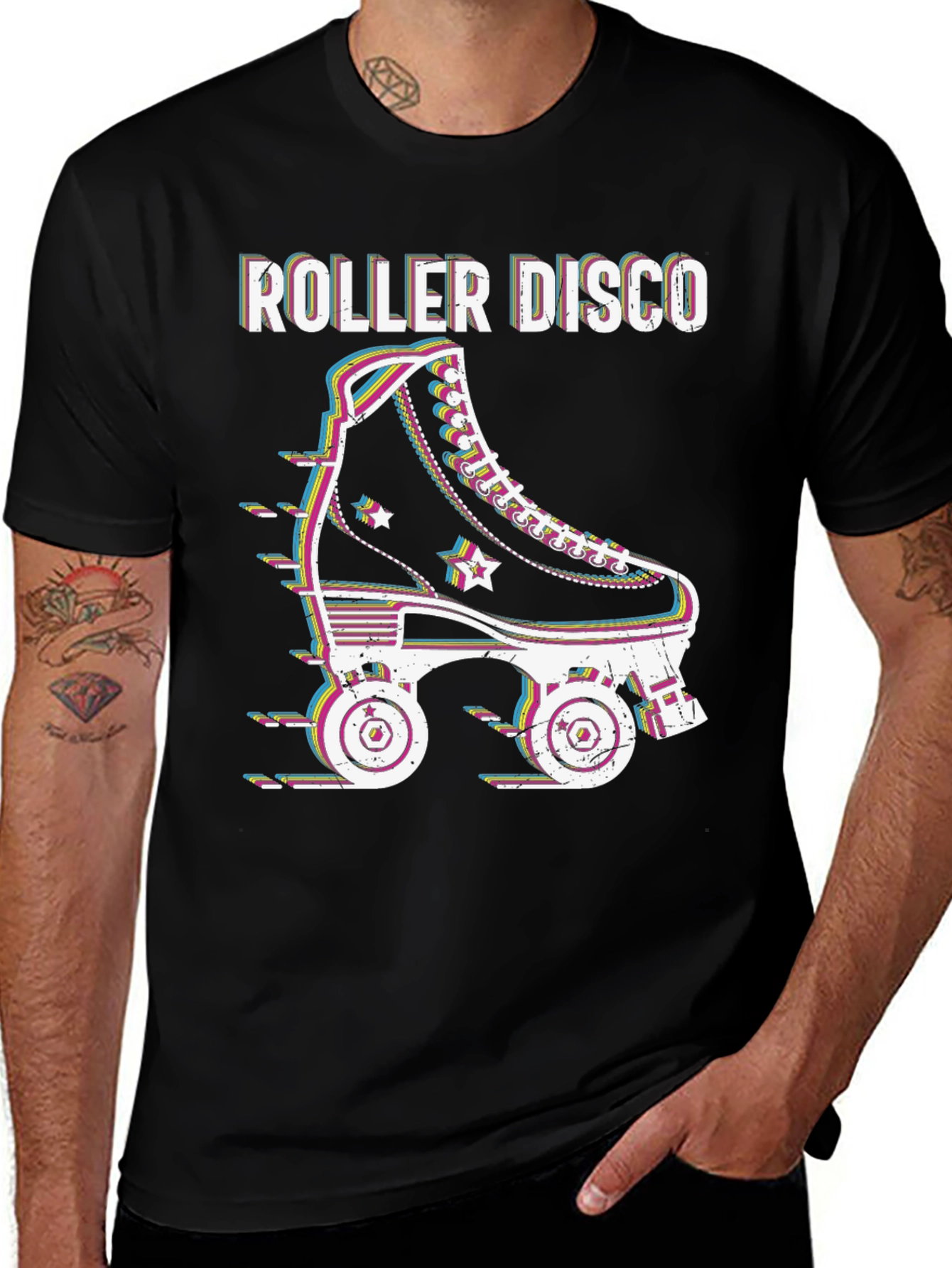 Roller Disco Retro Graphic T-Shirt