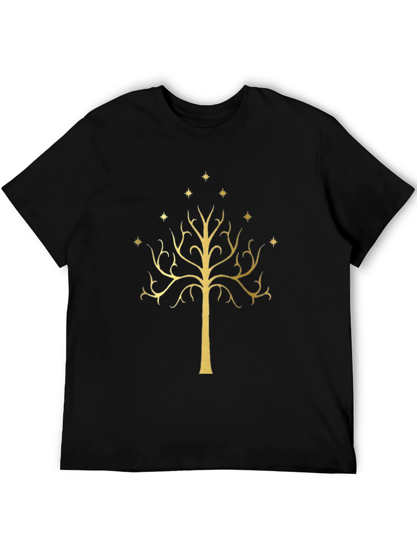 LOTR White Tree of Gondor Black T-Shirt