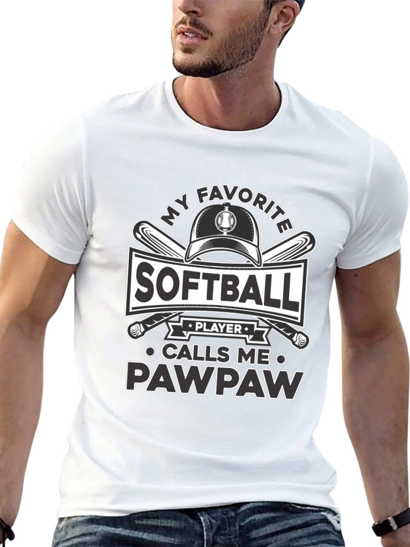 Softball Pawpaw T-Shirt - Gift for Grandfathers