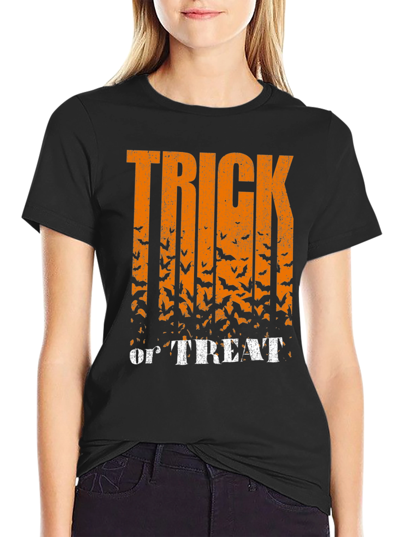 Halloween Bats Graphic T-Shirt