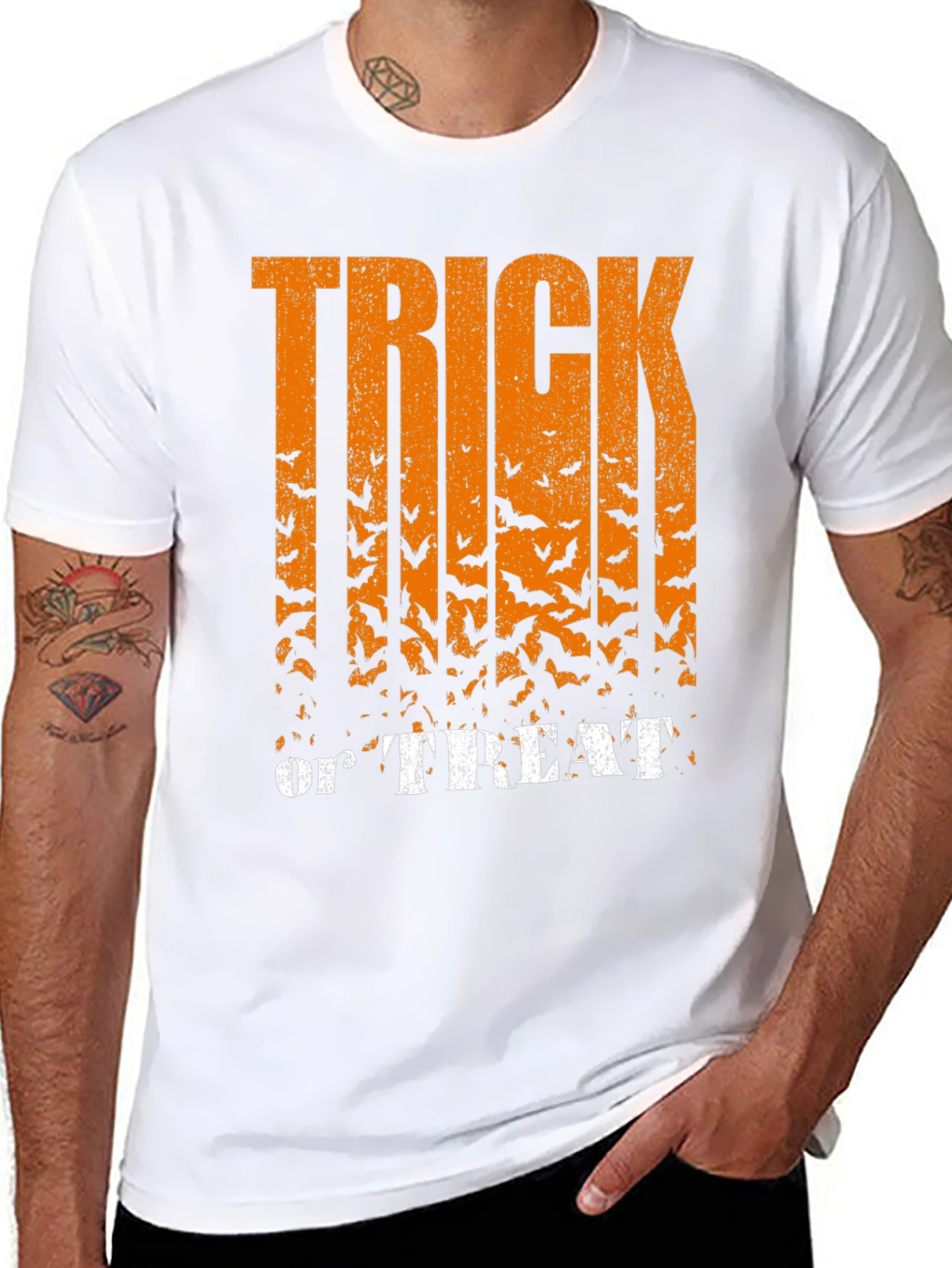 Halloween Bats Graphic T-Shirt