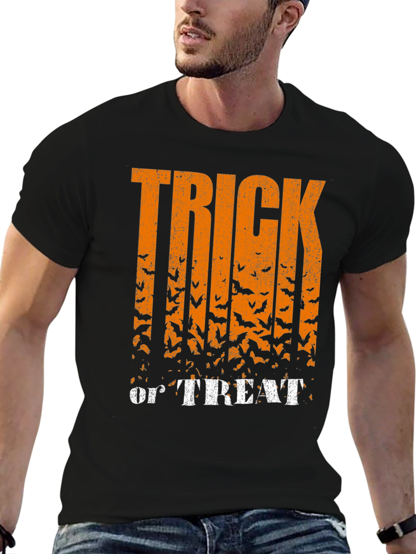 Halloween Bats Graphic T-Shirt