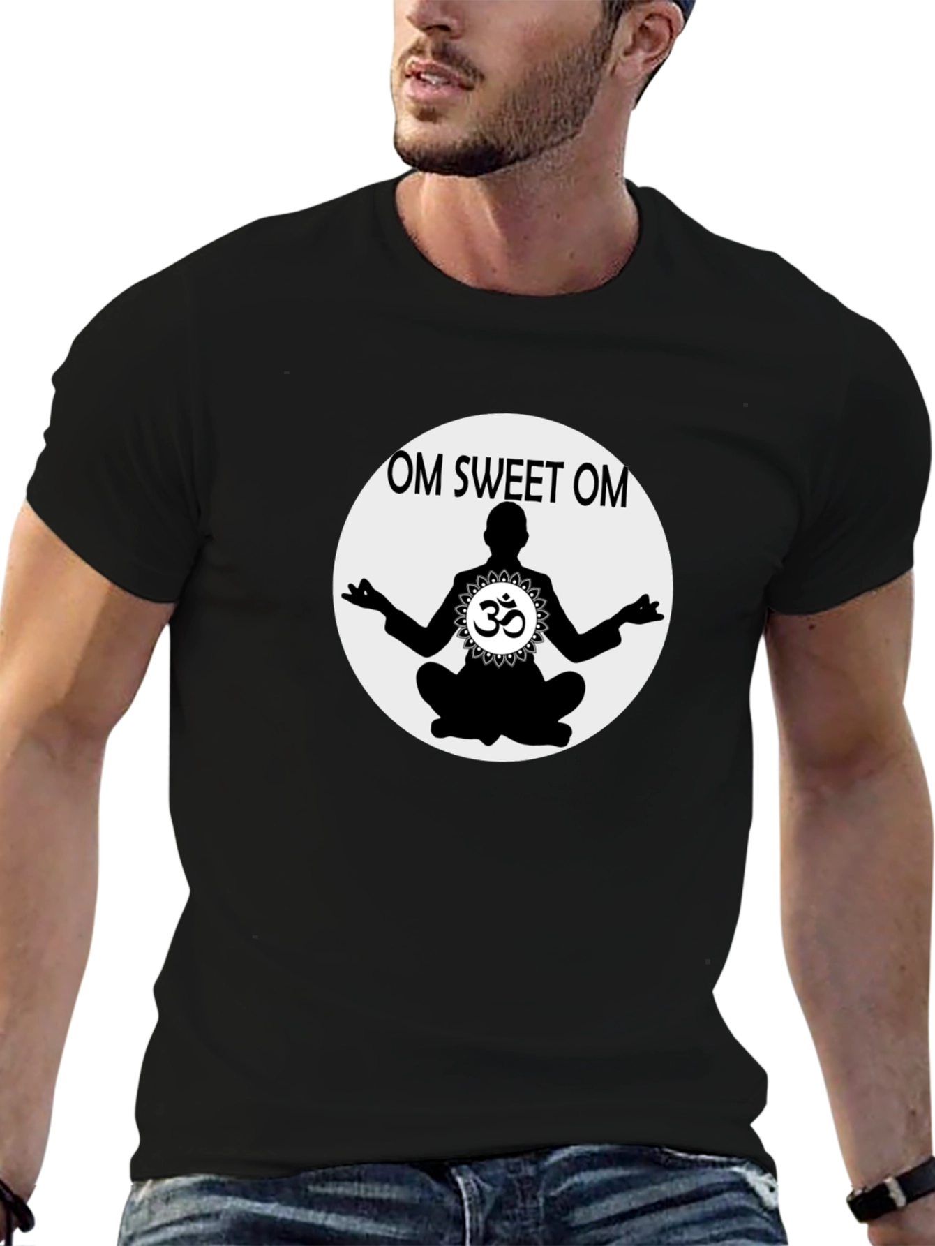 Om Sweet Om Graphic T-Shirt - Yoga Meditation Tee