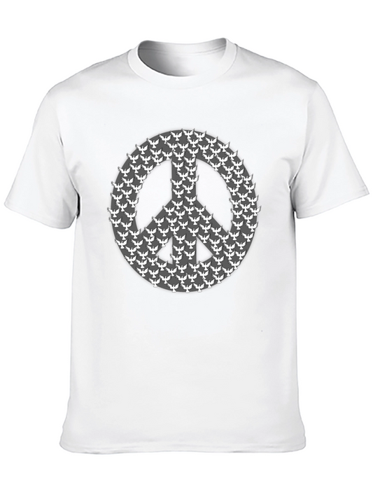 Dove Peace Sign Graphic T-Shirt
