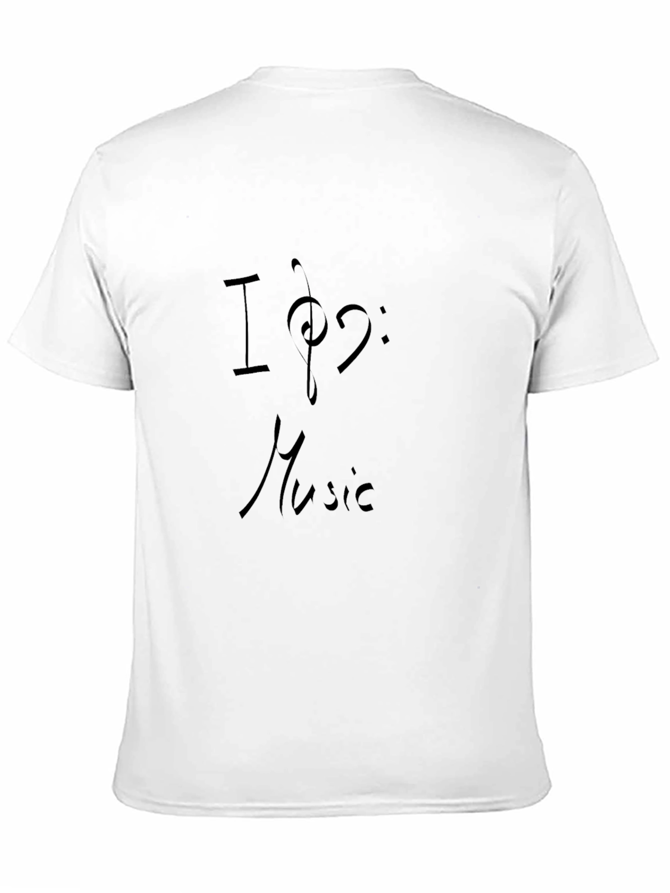 I Love Music Crew Neck T-Shirt