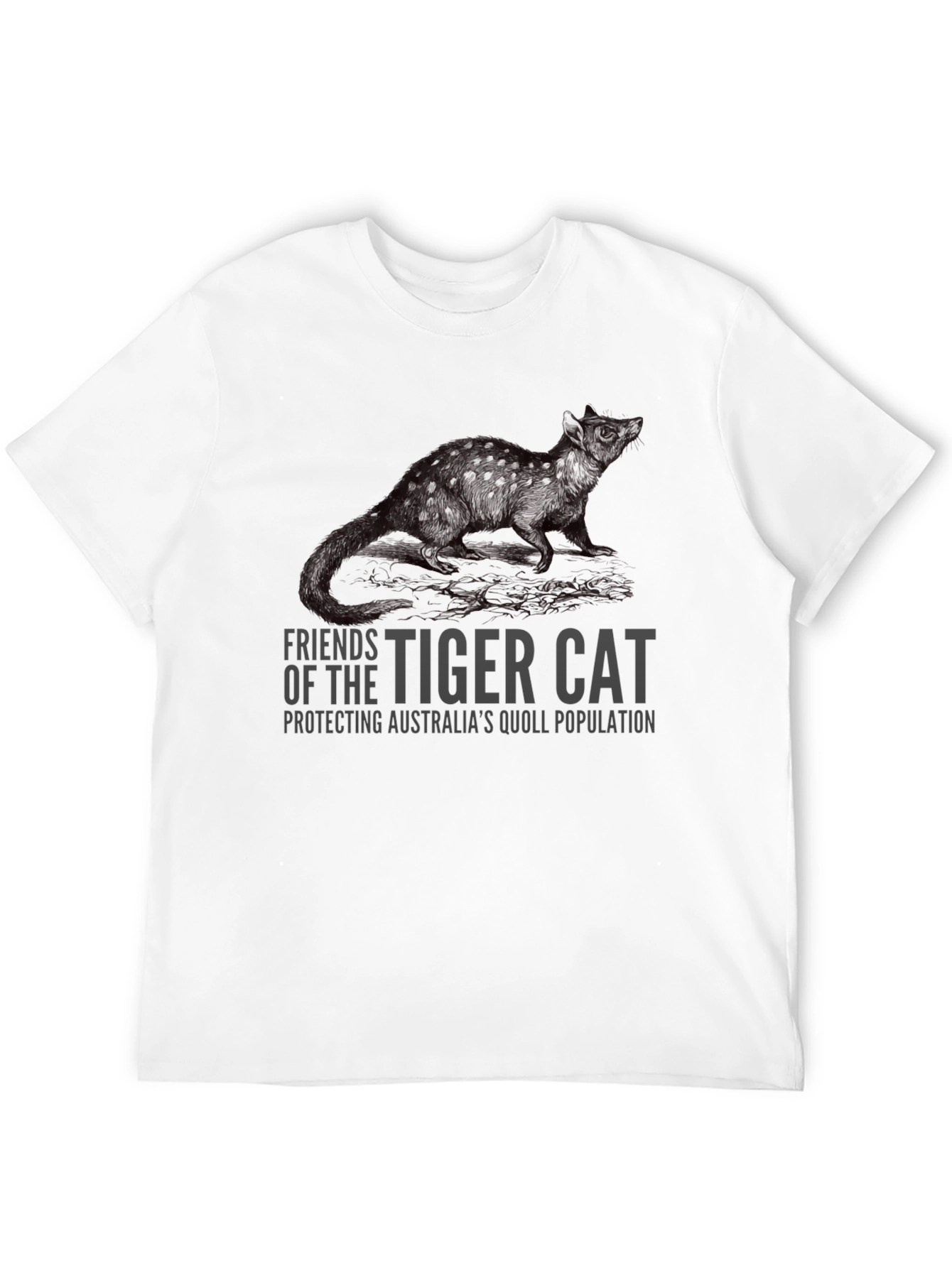 Tiger Cat Quoll T-Shirt - Protect Australias Wildlife