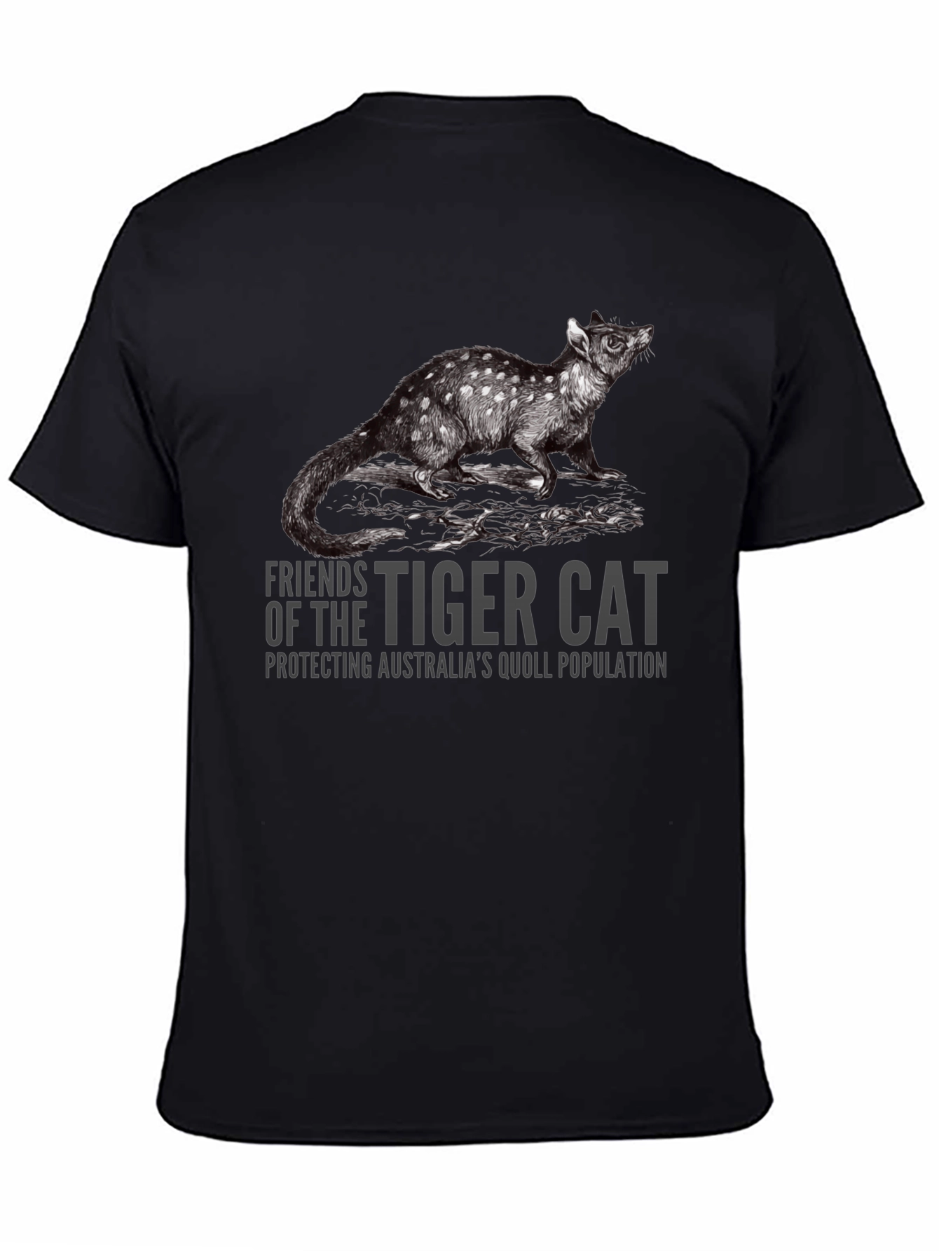 Tiger Cat Quoll T-Shirt - Protect Australias Wildlife