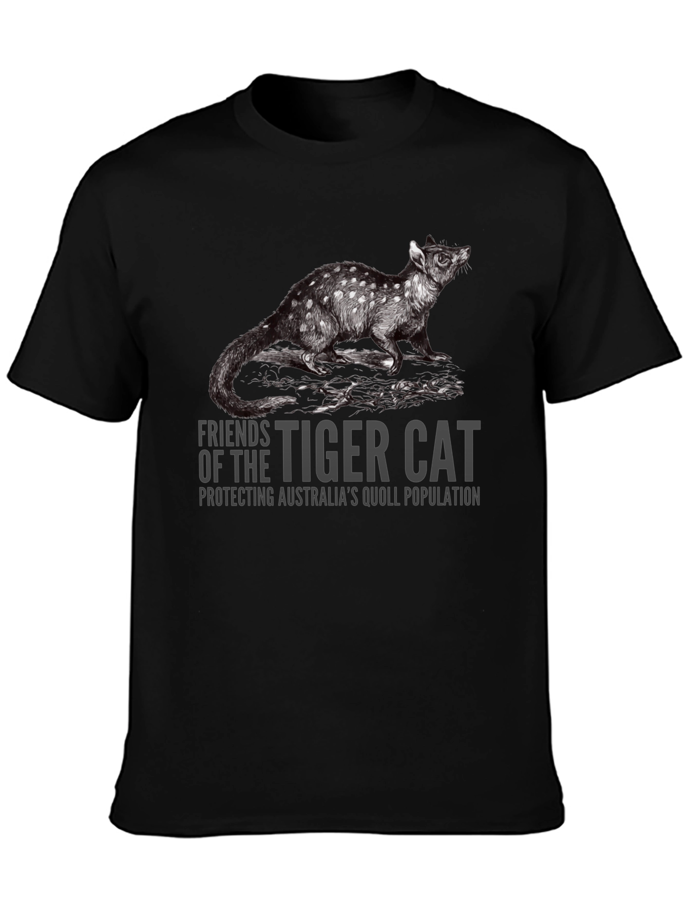 Tiger Cat Quoll T-Shirt - Protect Australias Wildlife