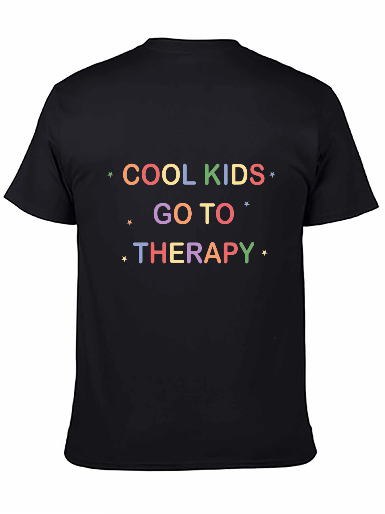 Cool Kids Go To Therapy Black Graphic T-Shirt