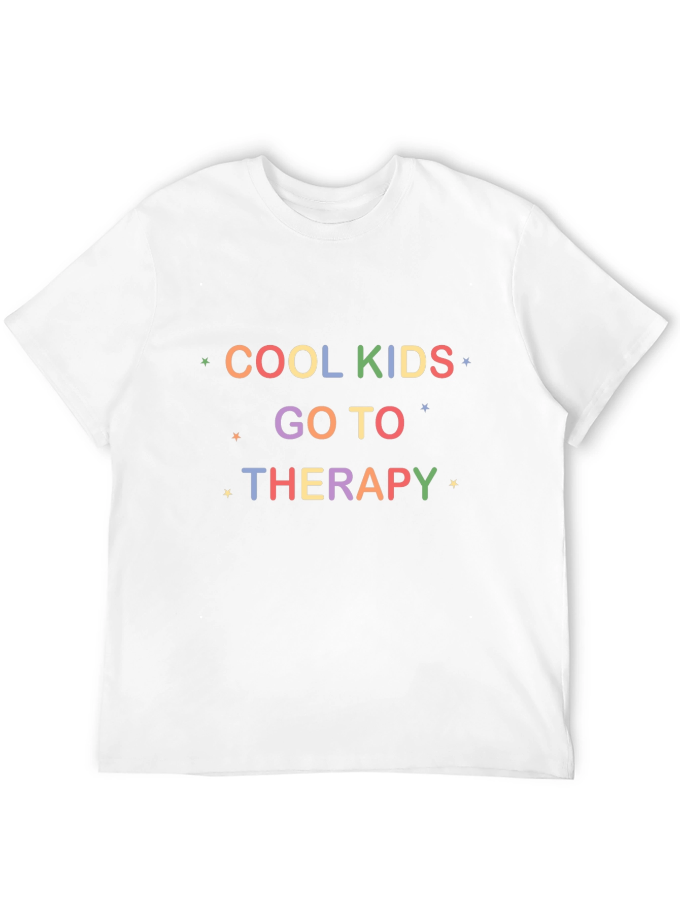 Cool Kids Go To Therapy Black Graphic T-Shirt