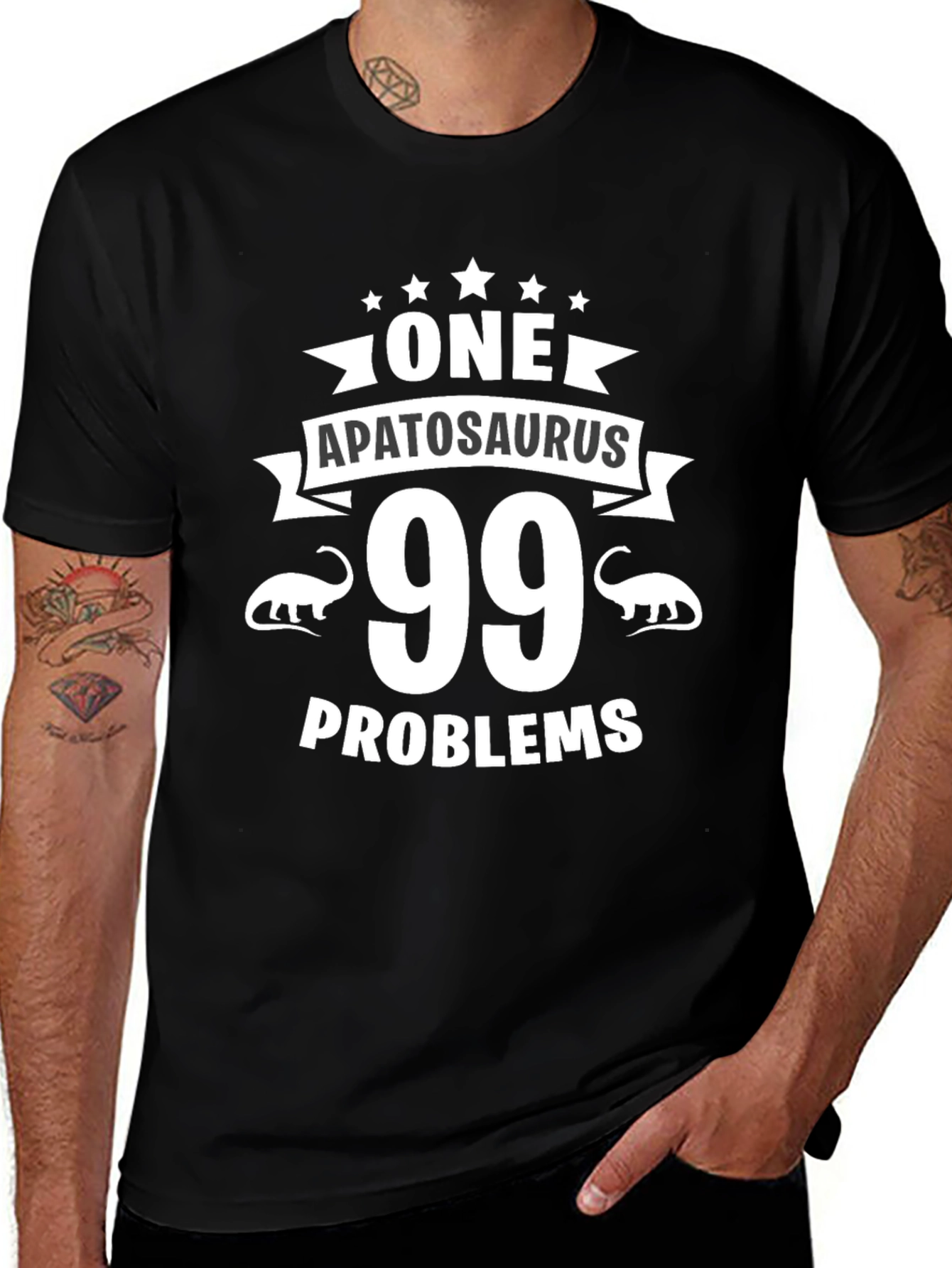 One Apatosaurus 99 Problems Graphic T-Shirt