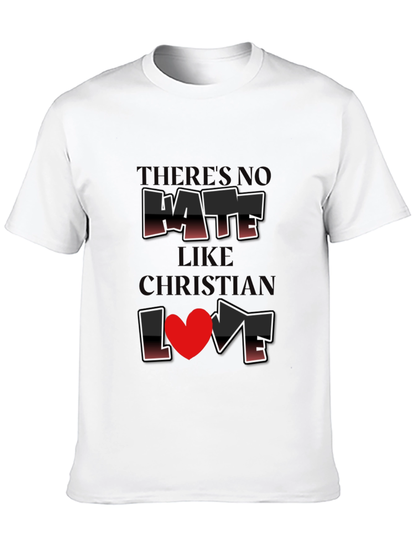 Christian Love Graphic T-Shirt - Black