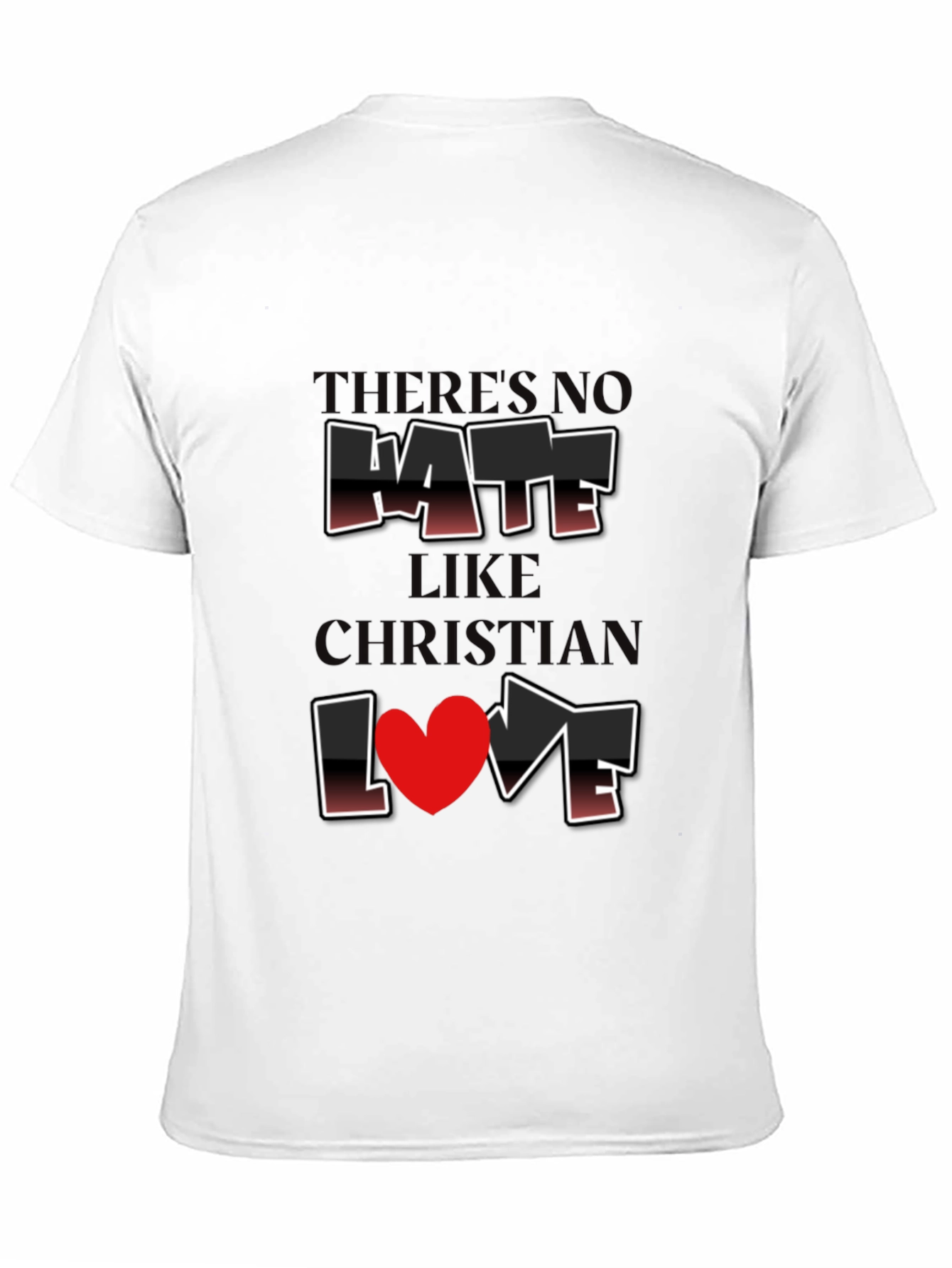 Christian Love Graphic T-Shirt - Black