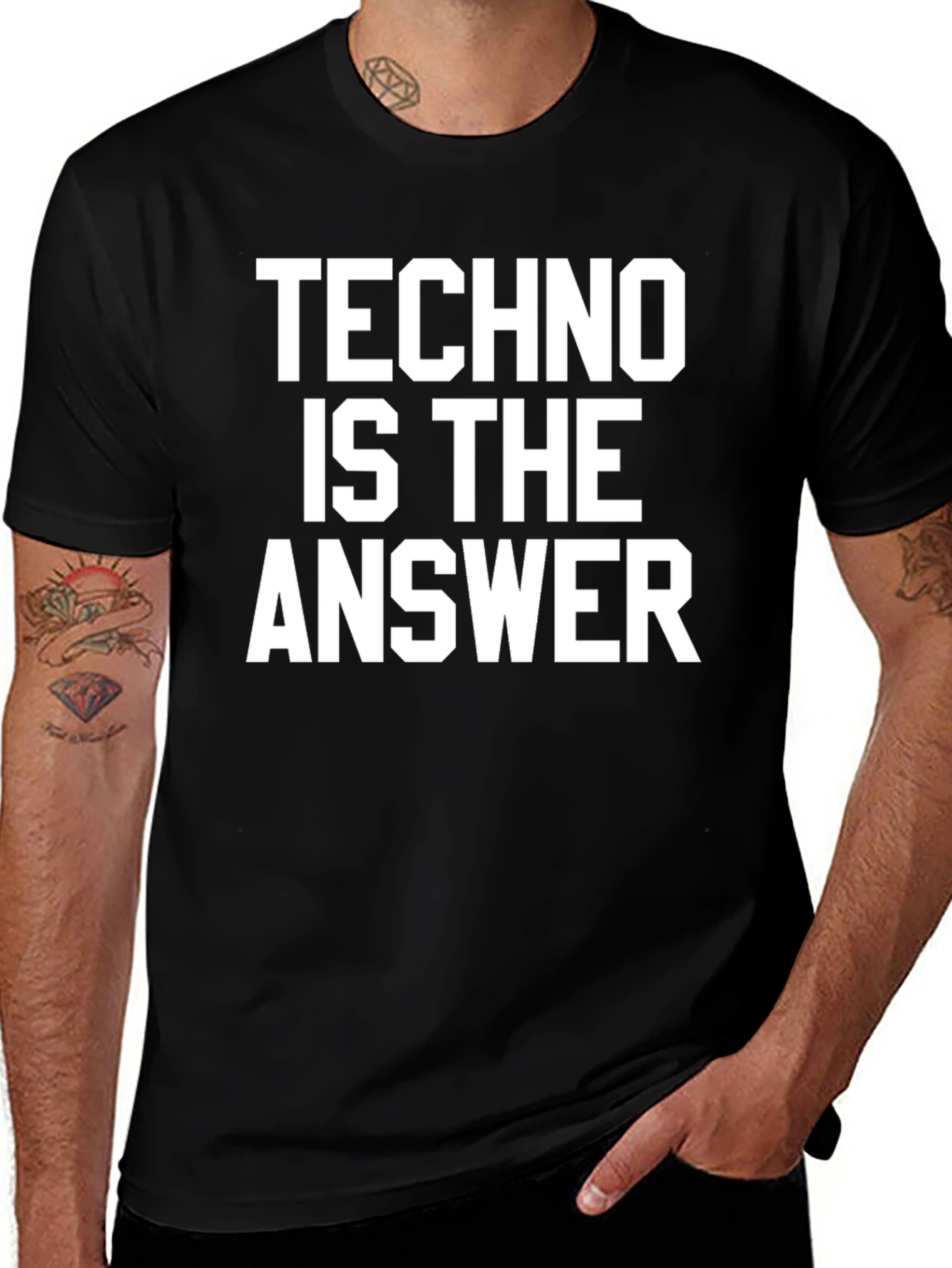 Techno is the Answer Graphic Tee
