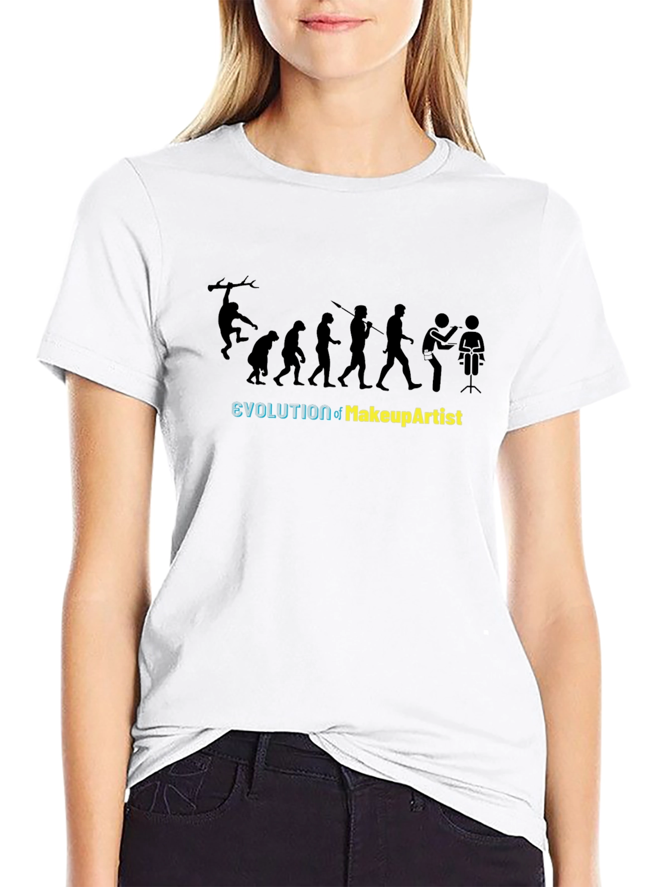 Makeup Artist Evolution T-Shirt - Funny Cosmetology Tee