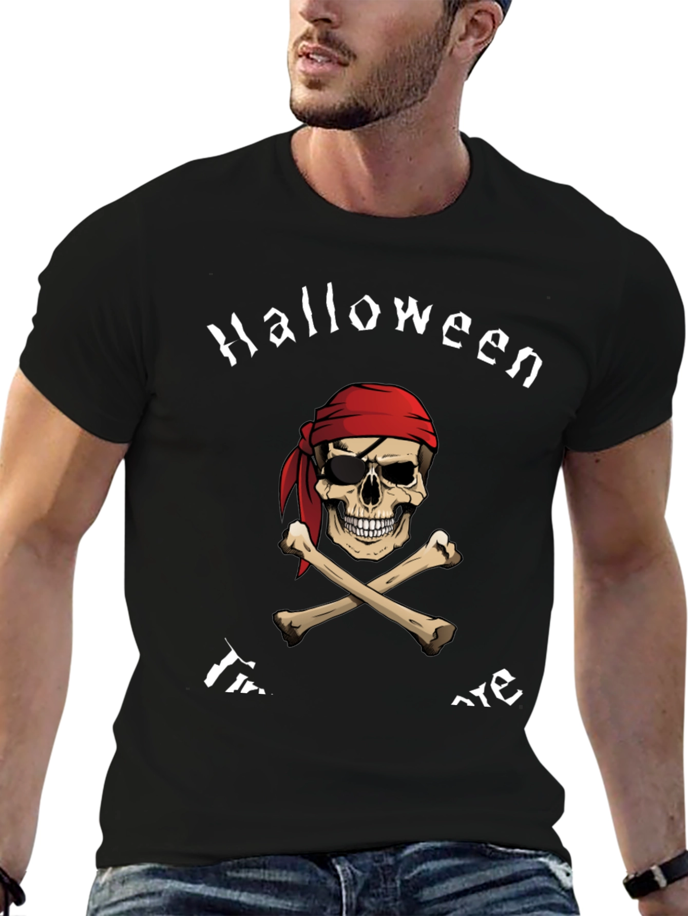 Halloween Pirate Skull T-Shirt