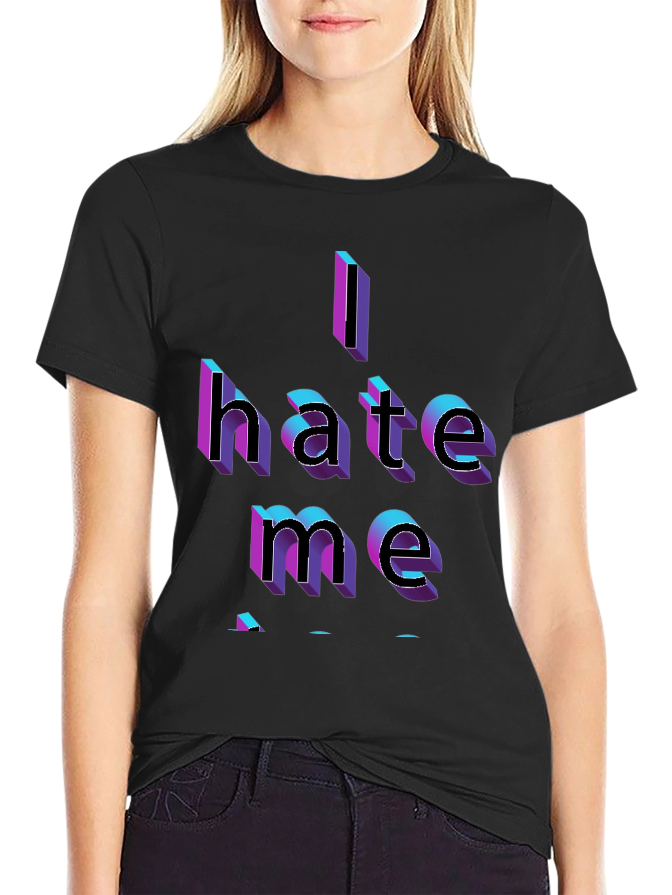 I Hate Me Graphic Tee - Bold Statement T-Shirt