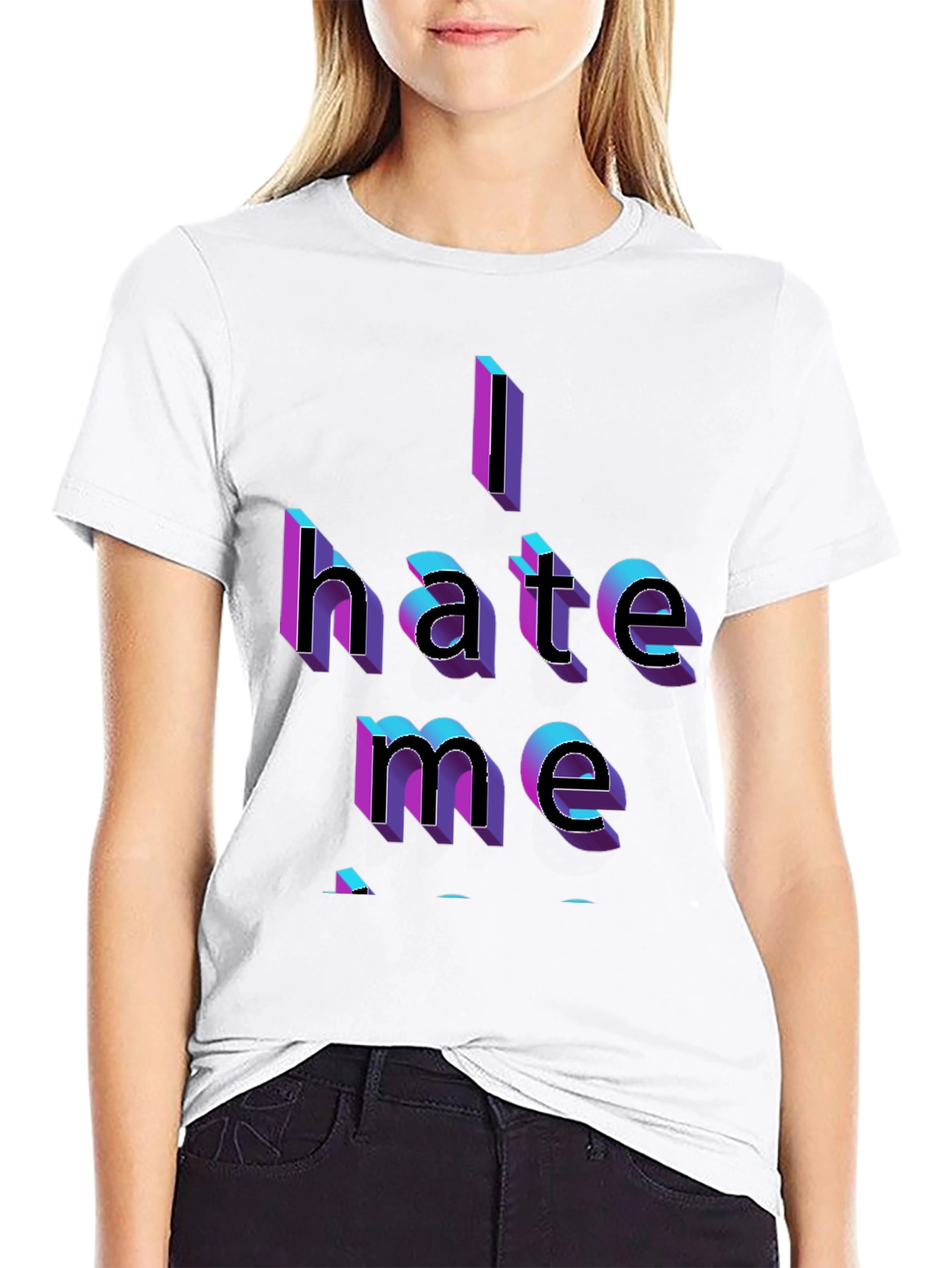 I Hate Me Graphic Tee - Bold Statement T-Shirt