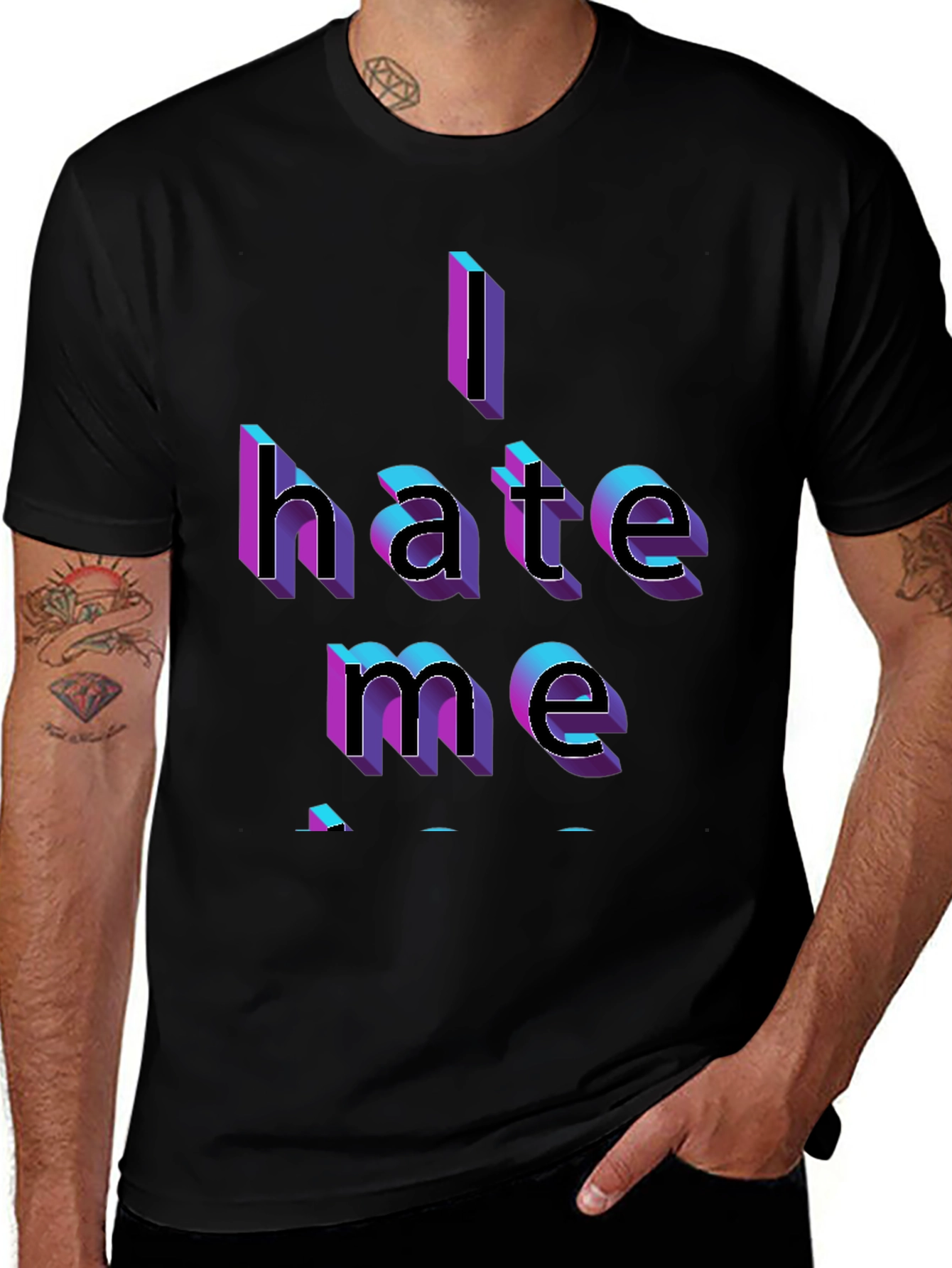 I Hate Me Graphic Tee - Bold Statement T-Shirt
