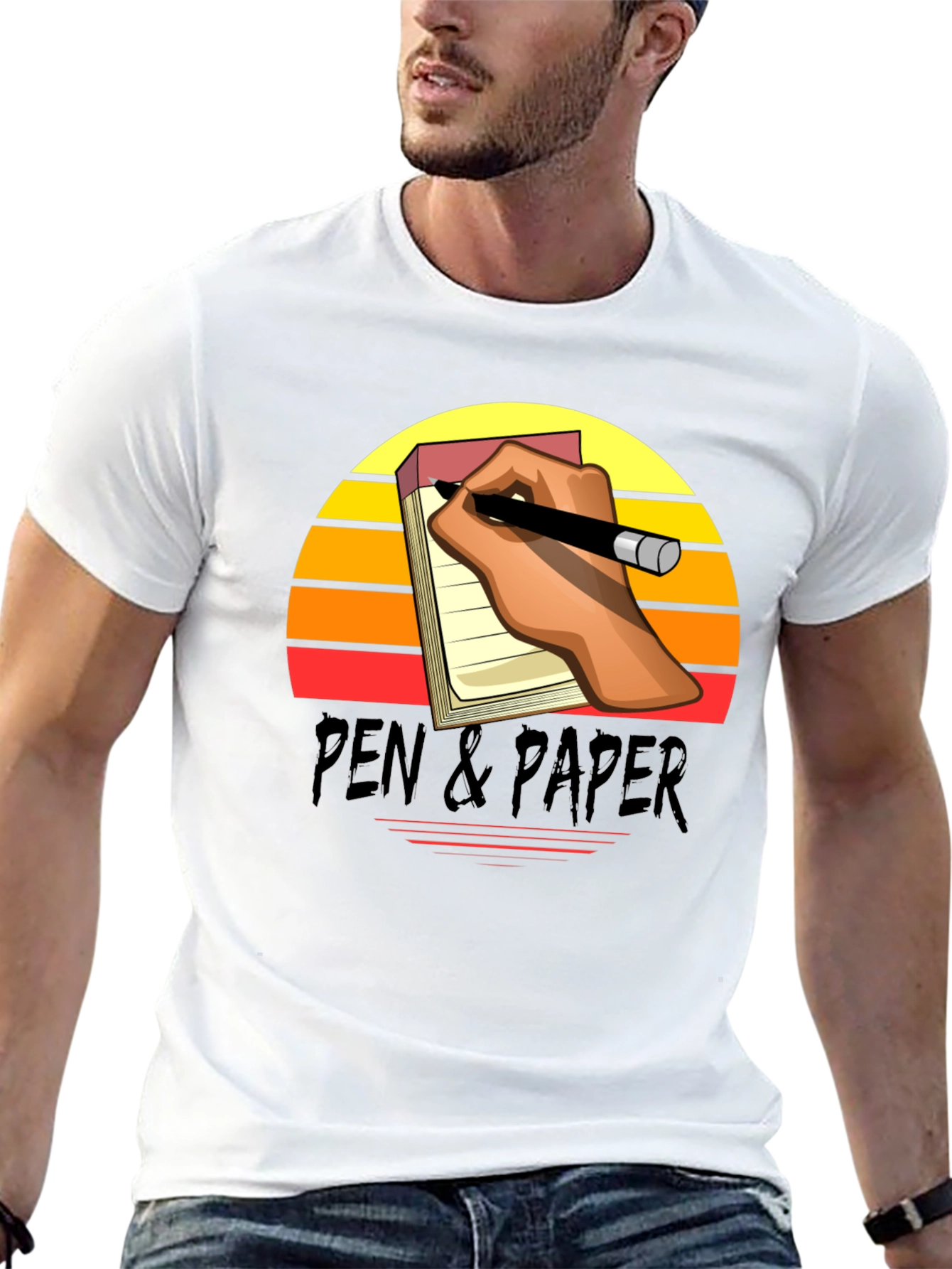 Pen & Paper Retro Graphic Tee