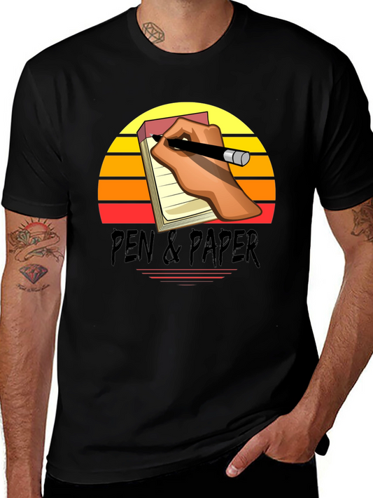 Pen & Paper Retro Graphic Tee