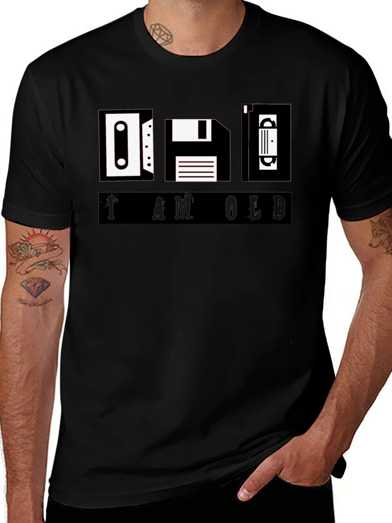 I am Old T-Shirt - Retro Media Icons Tee