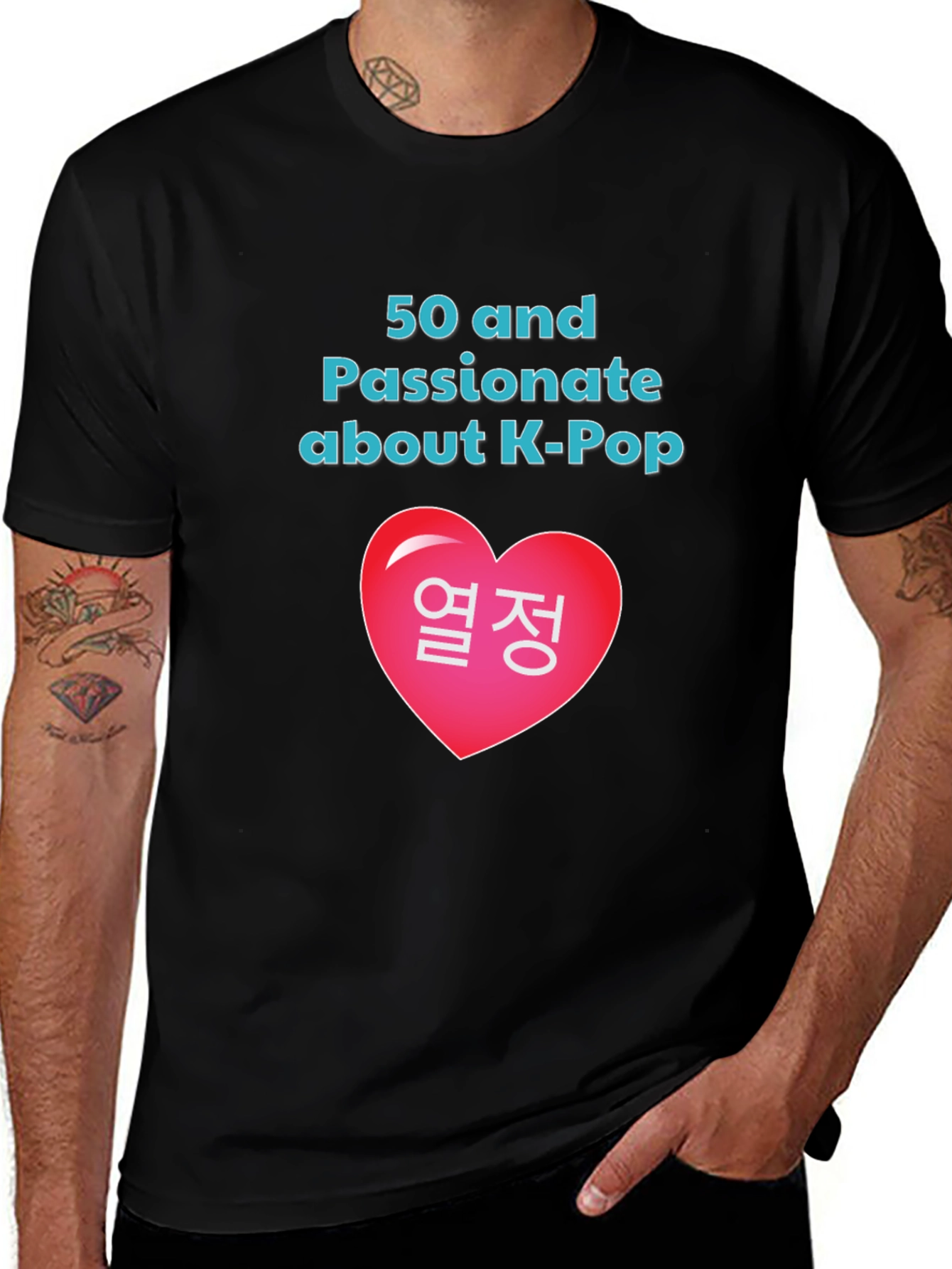 50 and Passionate about K-Pop T-Shirt