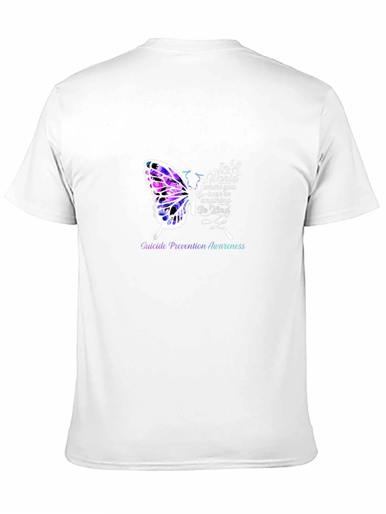 Suicide Prevention Butterfly Graphic T-Shirt