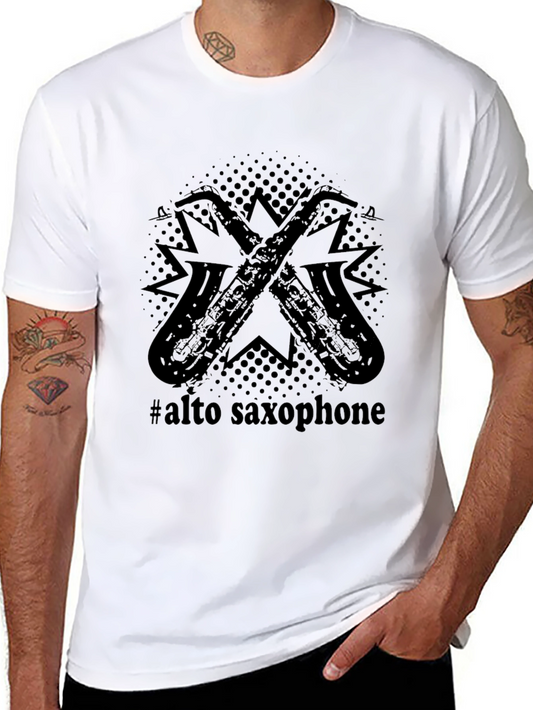 Alto Saxophone Graphic Tee - Music Lovers Shirt
