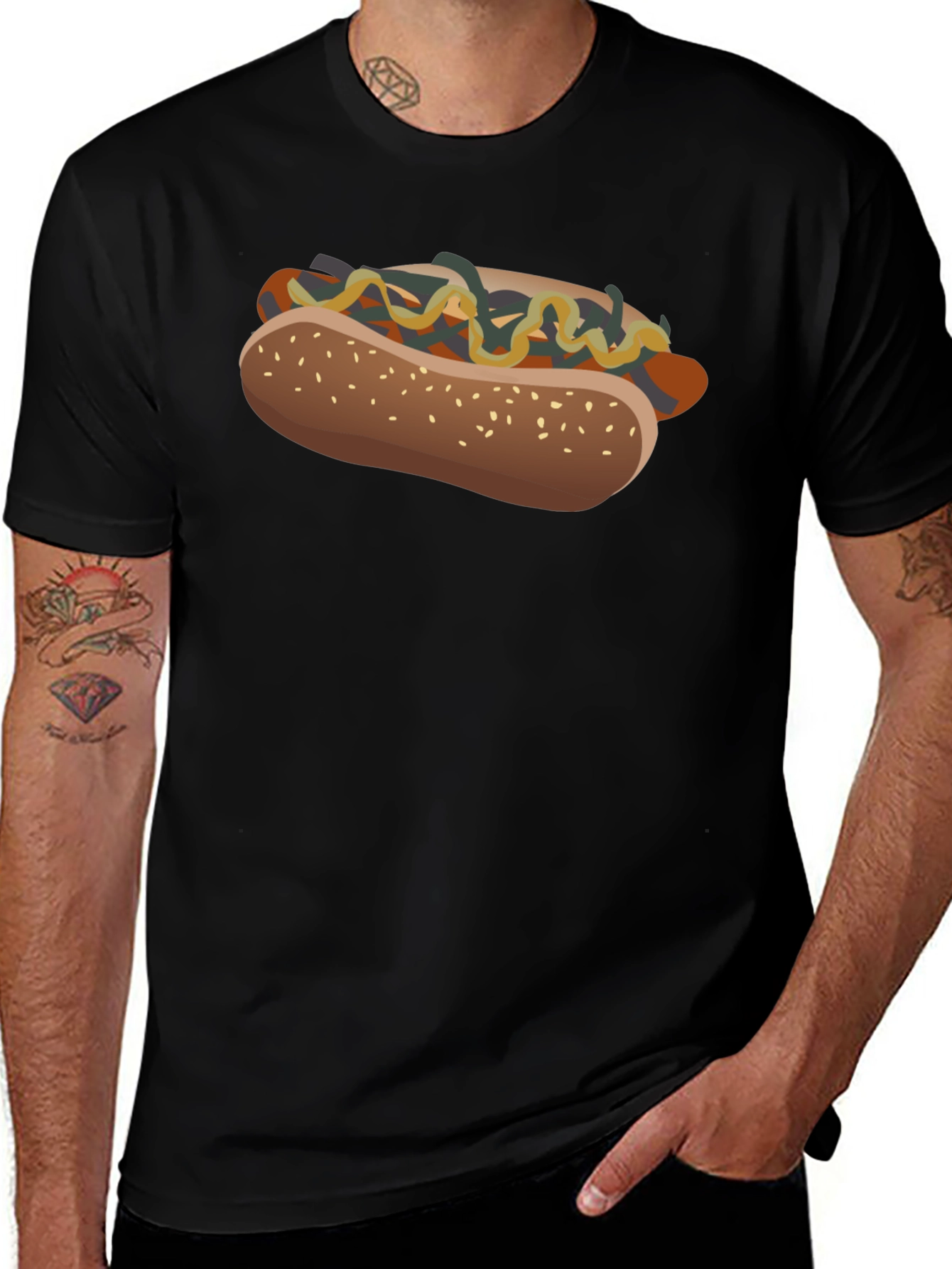 Classic Hot Dog T-Shirt – Funny Food Lover Graphic Tee